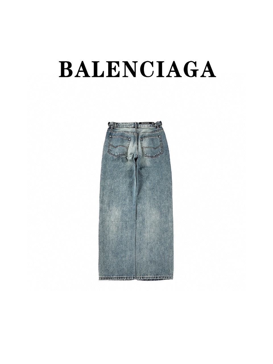 Balenciaga 巴黎世家 BLCG24SS 刀割破洞牛仔长裤