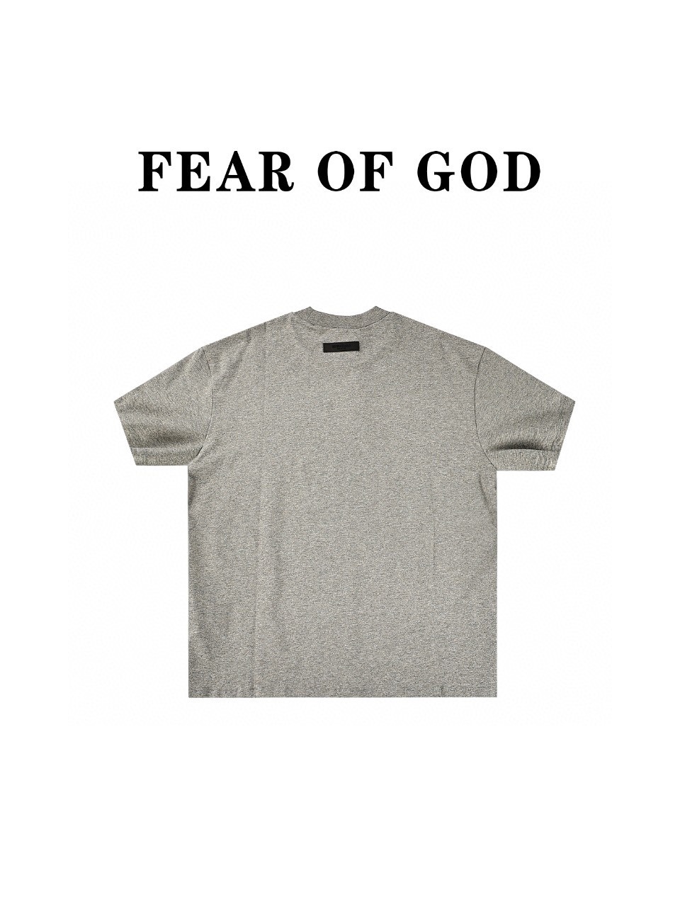 Fear of God FOG 复线 1977植绒新印花短袖T恤 顶级新款FEAR OF GOD ESSENTIALS(FOG复线） 男女情侣明星同款短袖T恤纯棉宽松