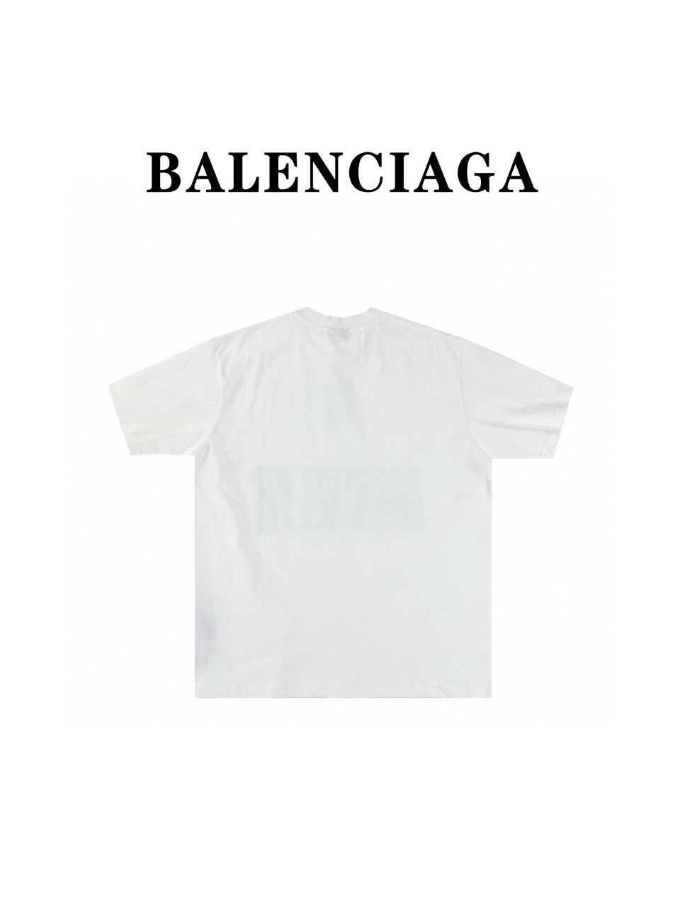 Balenciaga/巴黎世家 24ss 爆裂纹反向字母印花短袖T恤