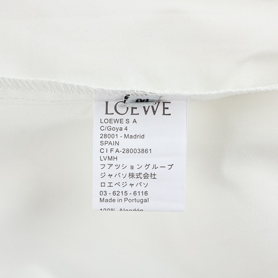 loewe罗意威 新款 胸前口袋袖口刺绣logo翻领衬衫