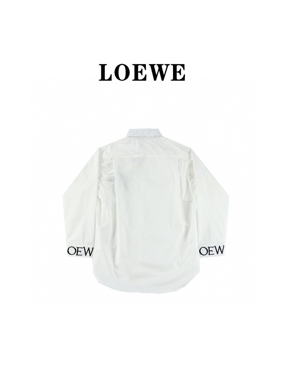 loewe罗意威 新款 胸前口袋袖口刺绣logo翻领衬衫