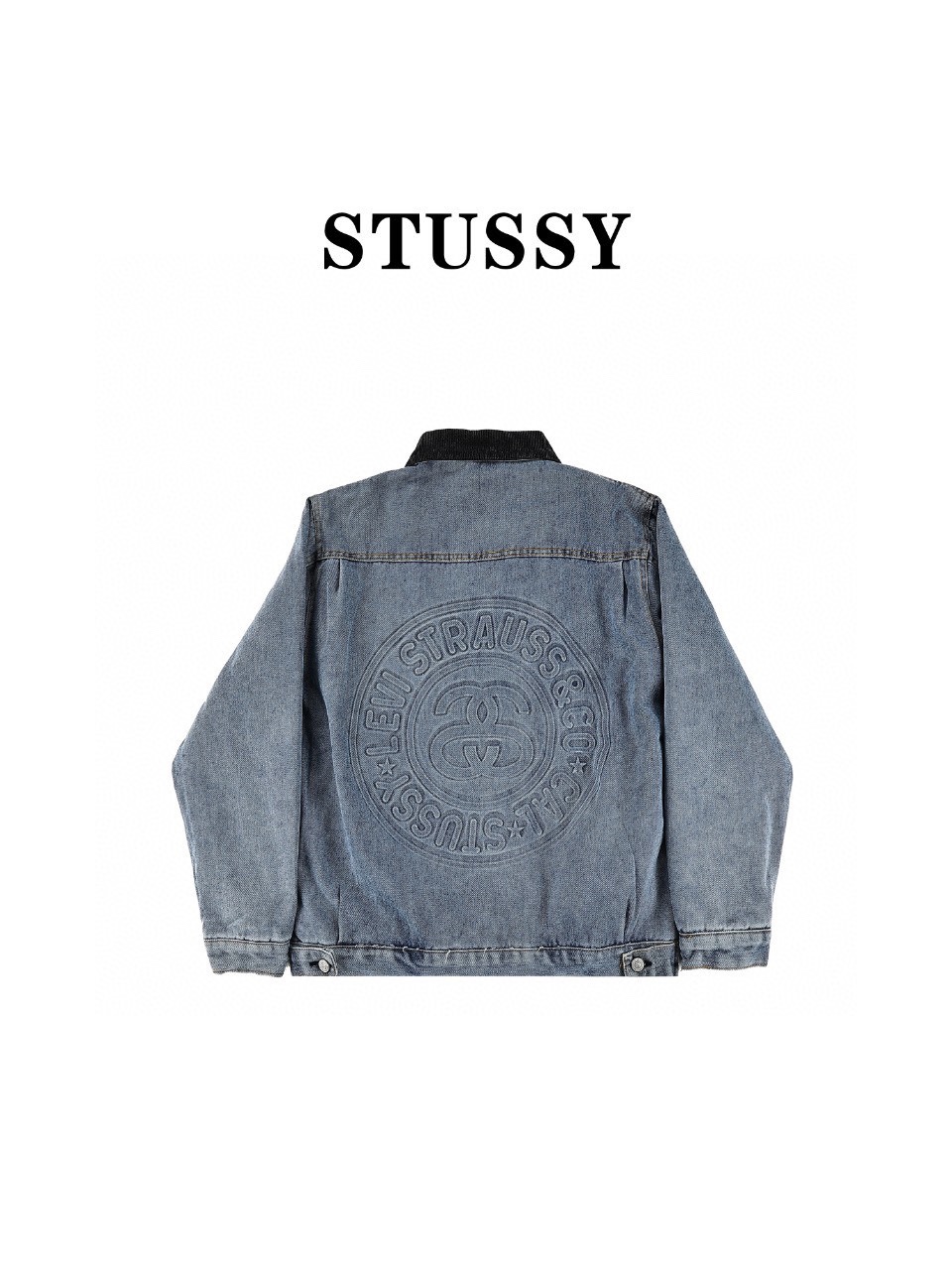 Stussy x Levi‘s 斯图西&李维斯150周年浮雕牛仔双面穿外套夹克