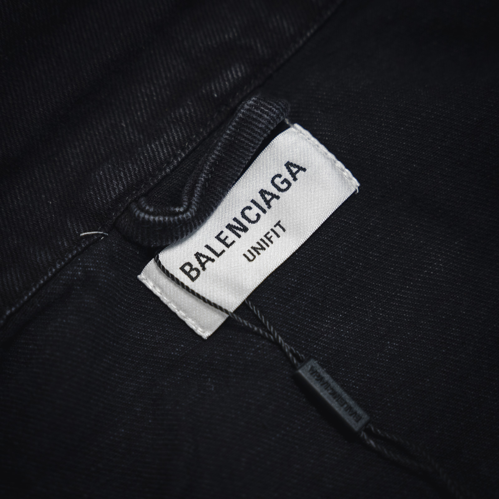 巴黎世家balenciaga后背满logo印字母牛仔夹克外套