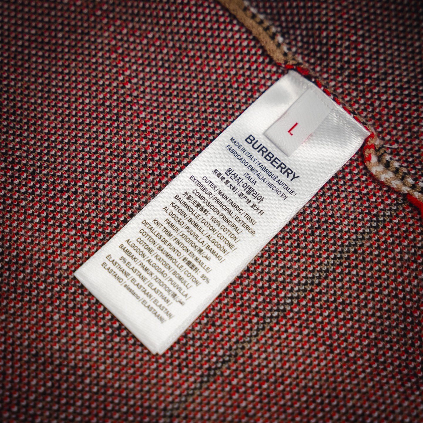 Burberry/巴宝莉 圆领针织提花纹理菱格工艺毛衣