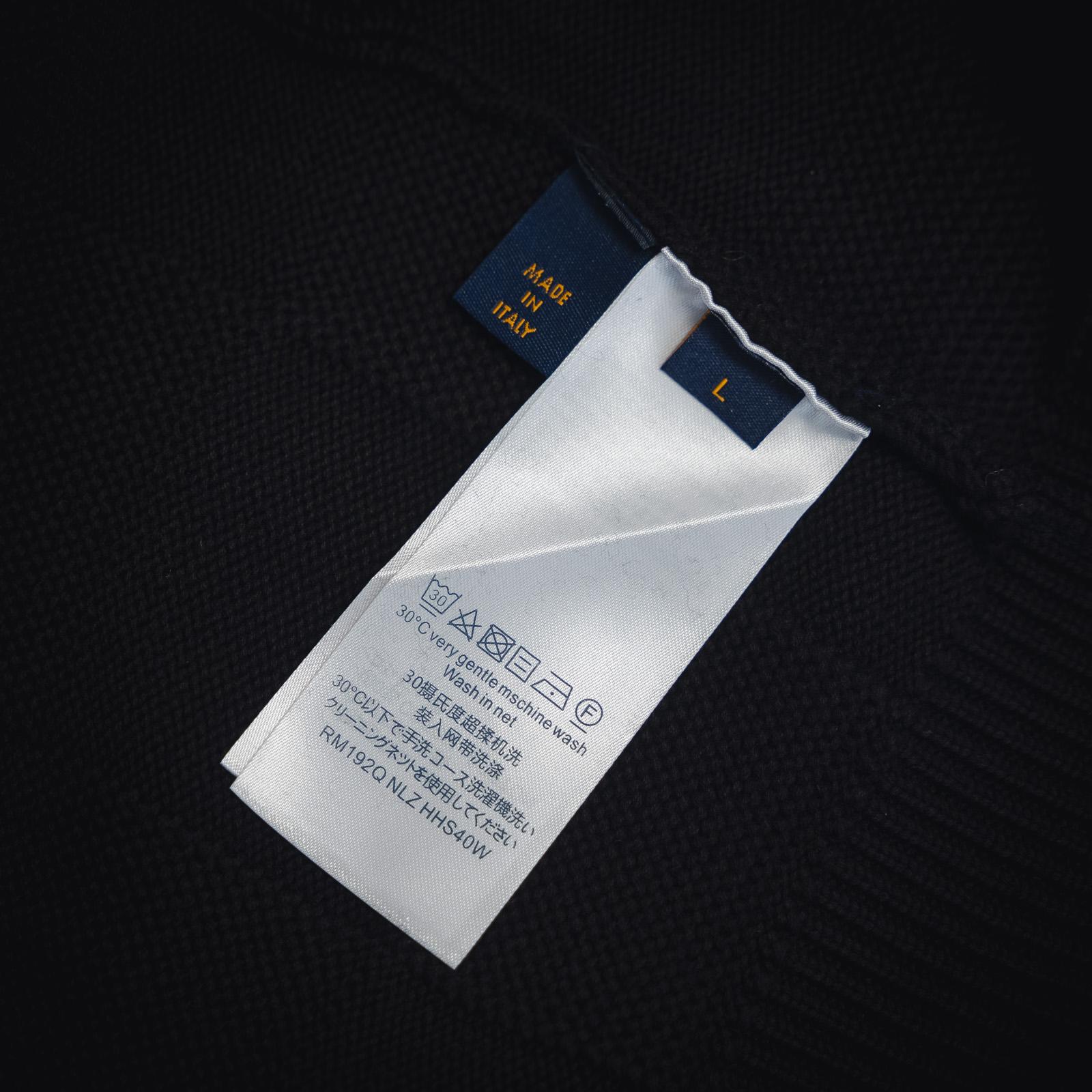 LouisVuitton /路易威登22SS胸前别针棋盘格针织毛衣