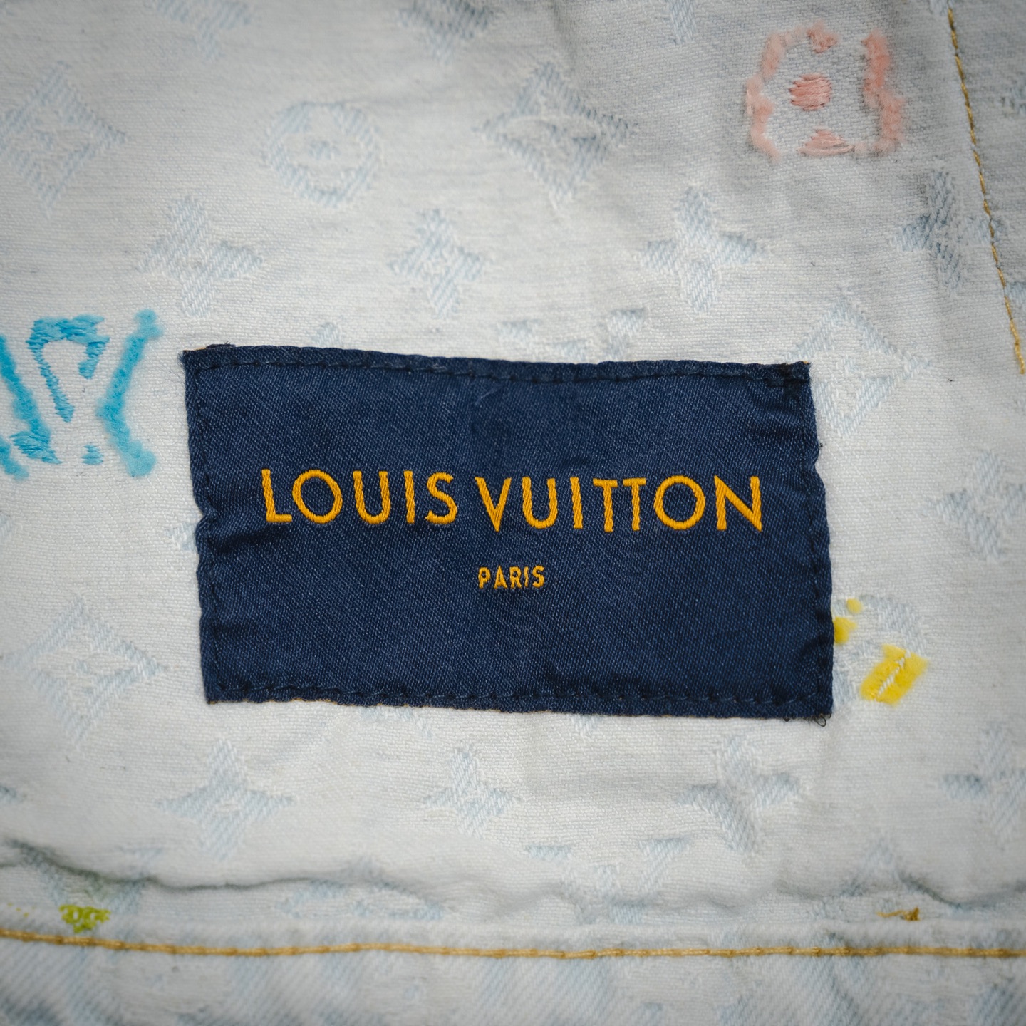 Louis Vuitton/路易威登 Tyler联名老花提花刺绣牛仔外套