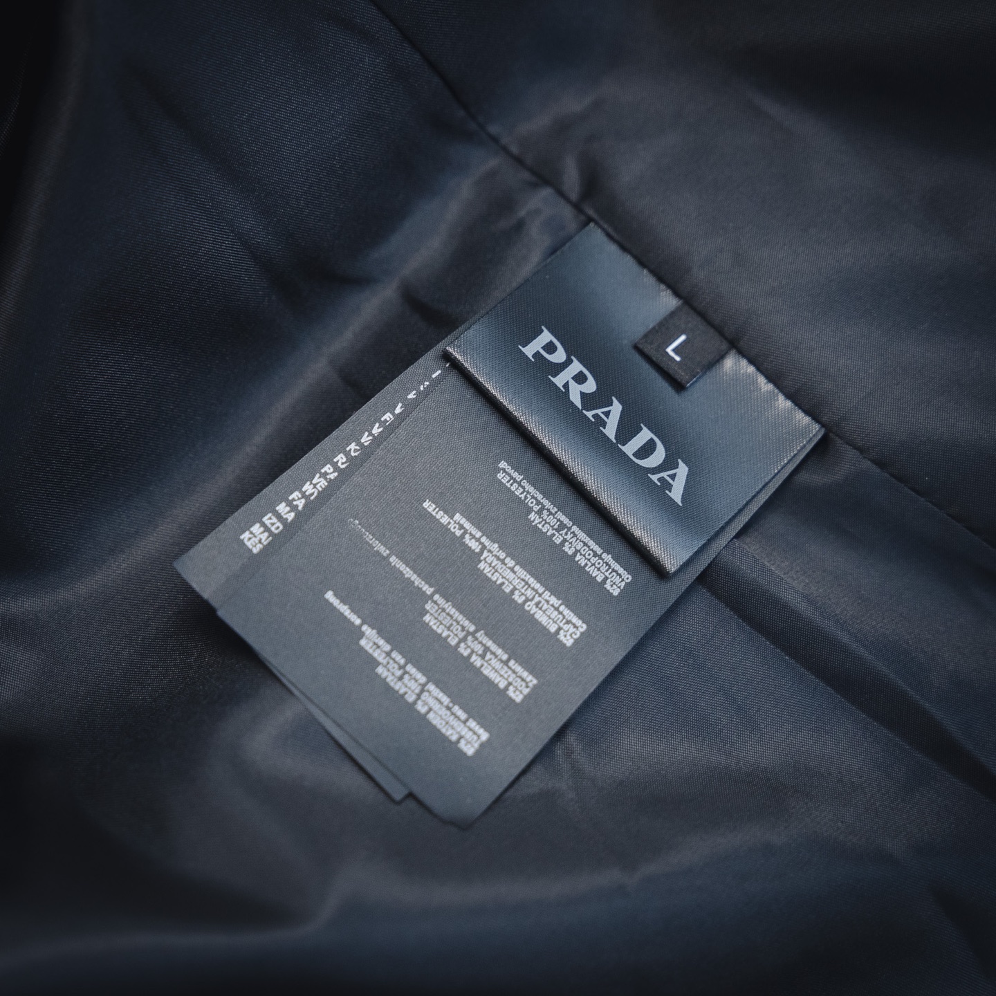 PRADA/普拉达25ss羊绒三角标衬衣夹克灰色