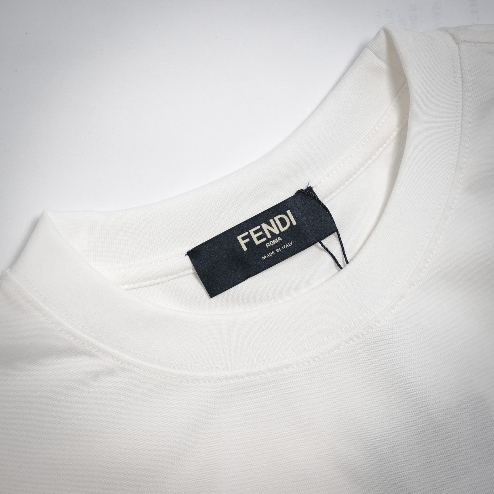 Fendi 芬迪 FD 彩色刺绣ff字母图案 短袖T恤