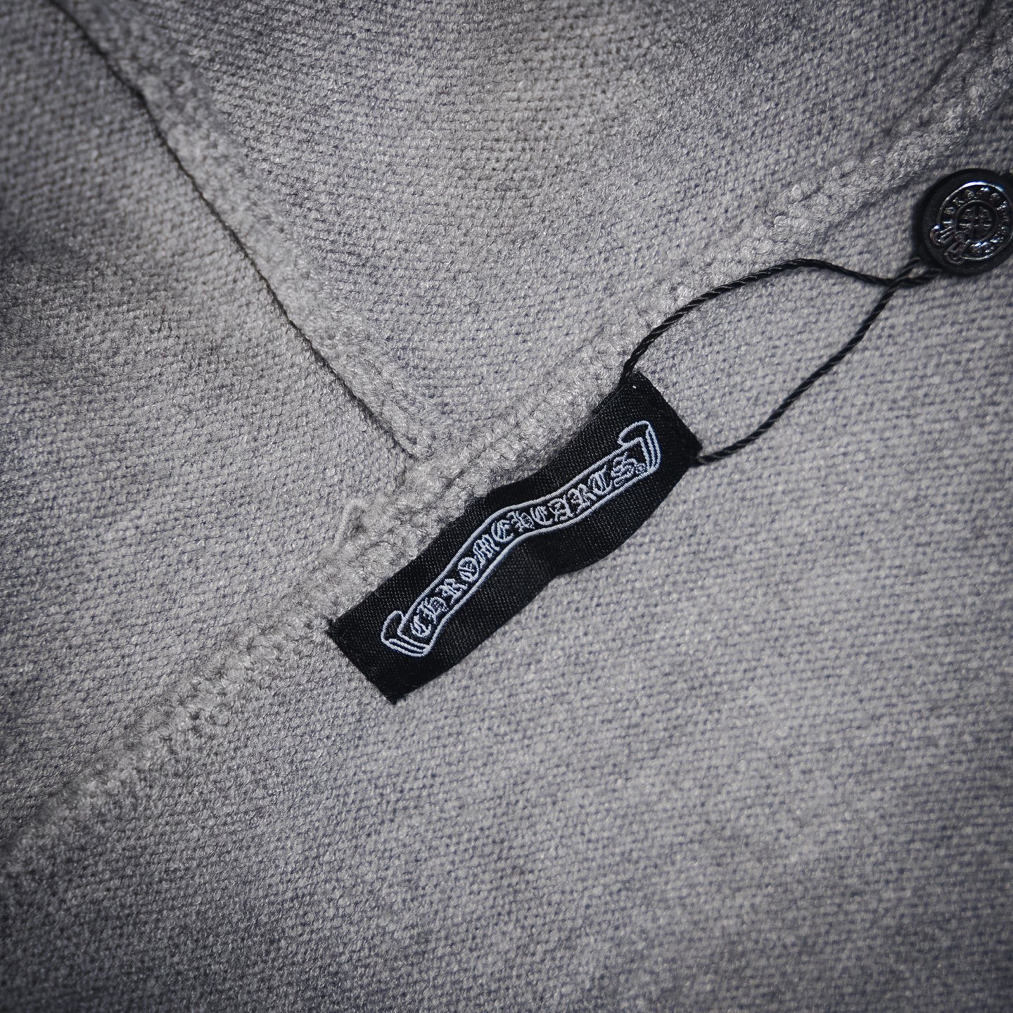 chrome hearts ch克罗心十字架经典款重工烫钻拉链衫针织毛衣连帽外套