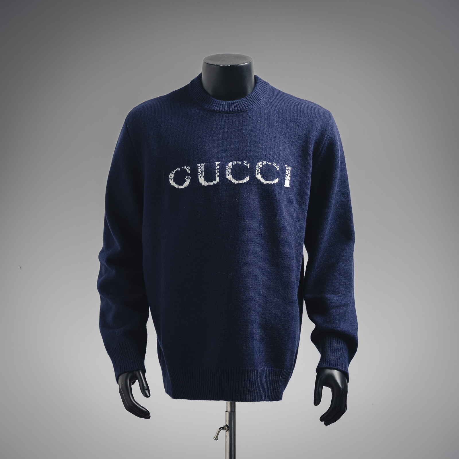 Gucci/古驰 24Fw 渐变提花消散G圆领毛衣