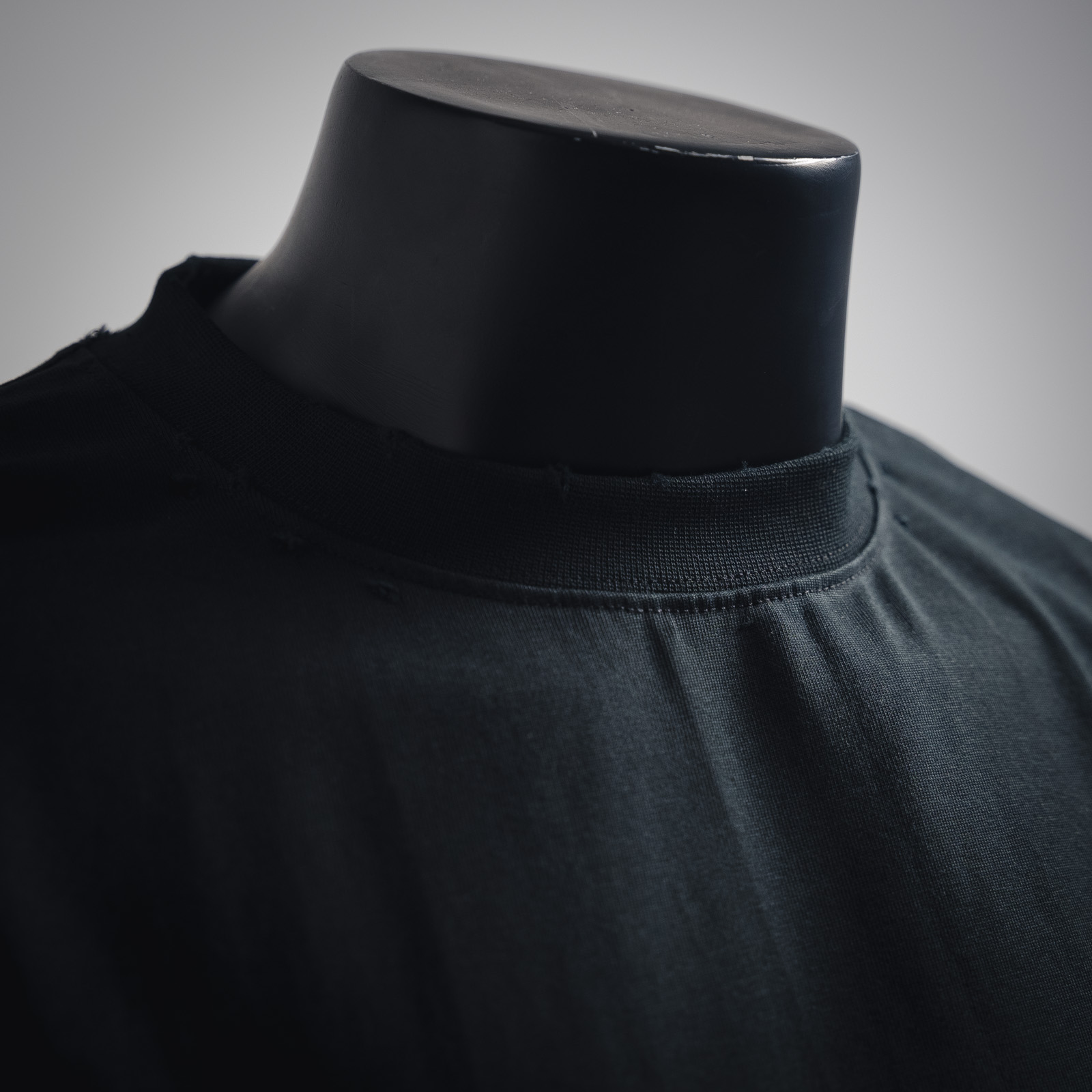 巴黎世家Balenciaga25ss 3B新款logo溶解磨破短袖T恤