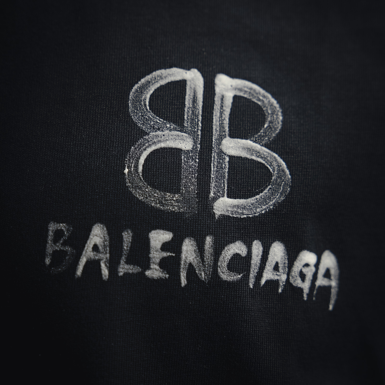 Balenciaga 巴黎世家 2022新款后背双B夜光短袖 夜光粉印花