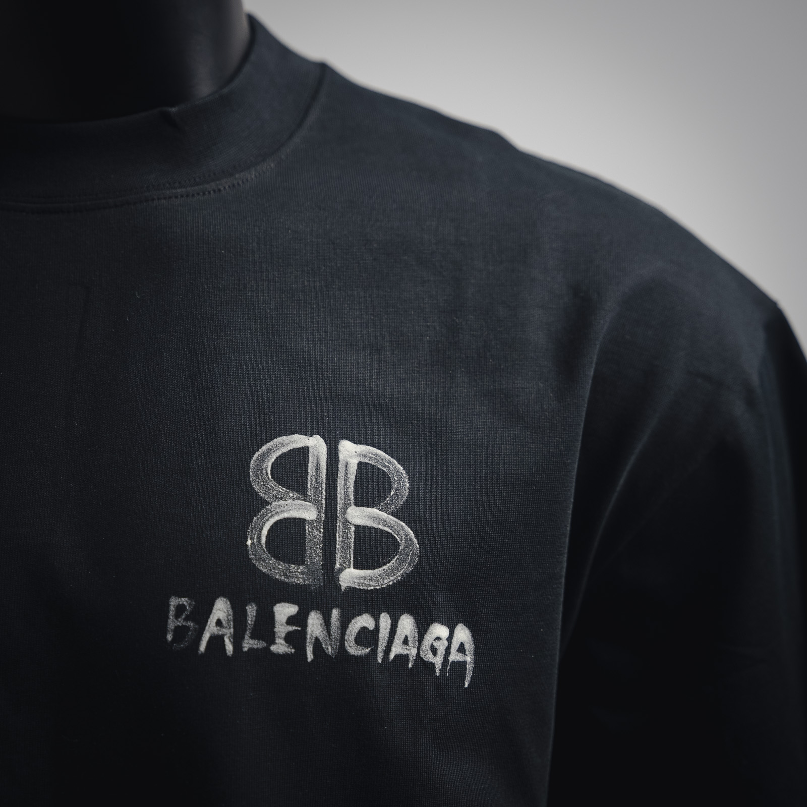 Balenciaga 巴黎世家 2022新款后背双B夜光短袖 夜光粉印花