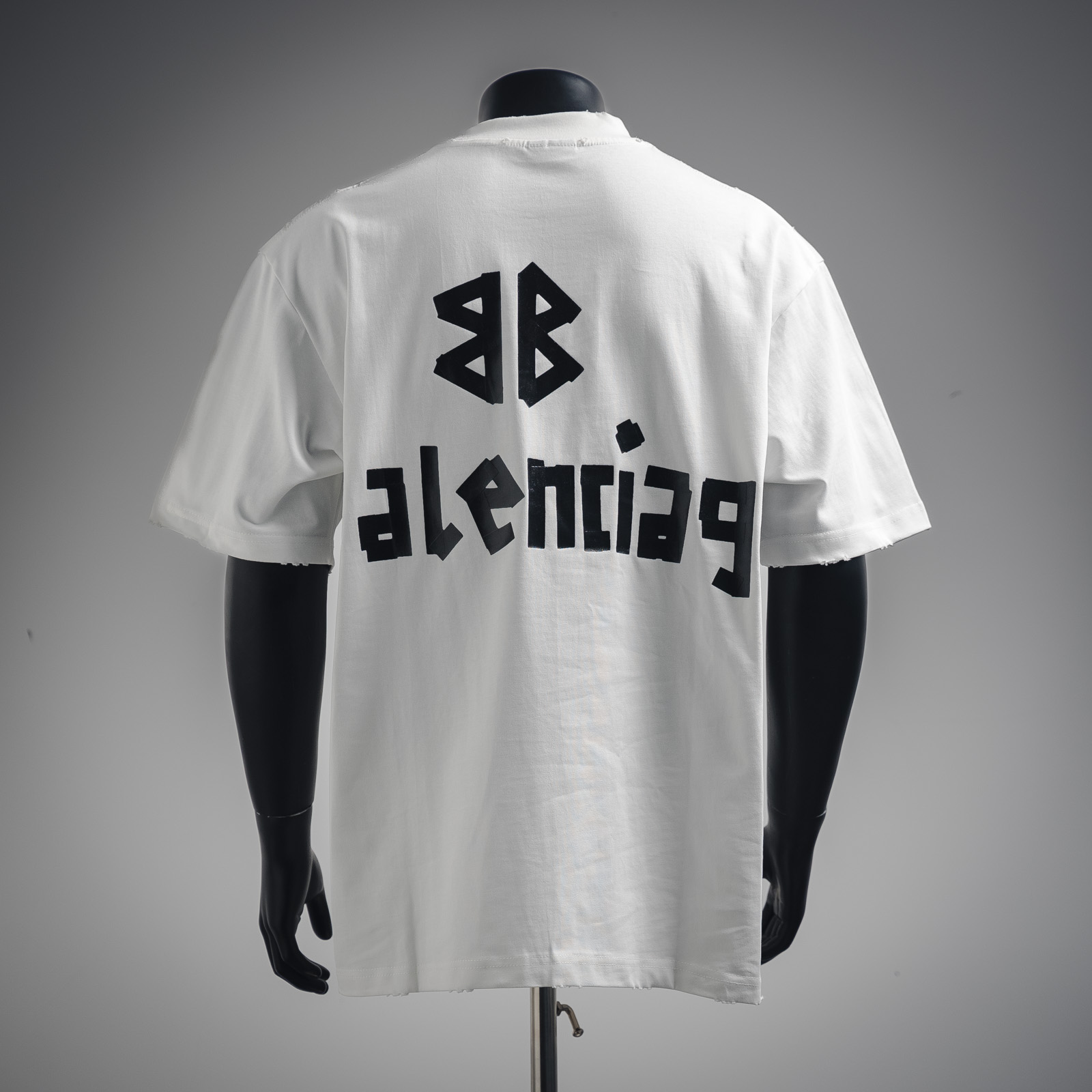 Balenciaga 巴黎世家 24SS 美纹纸字母新款胶带短袖T恤