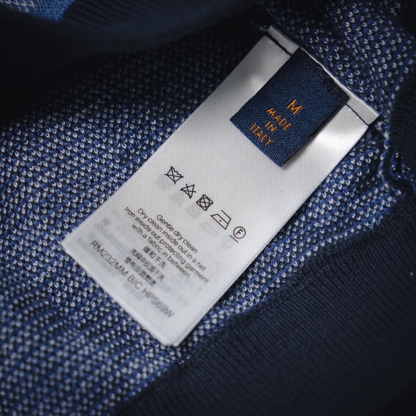 Louis Vuitton/路易威登 24Fw 提花迷彩马赛克铆钉字母棋盘格毛衣