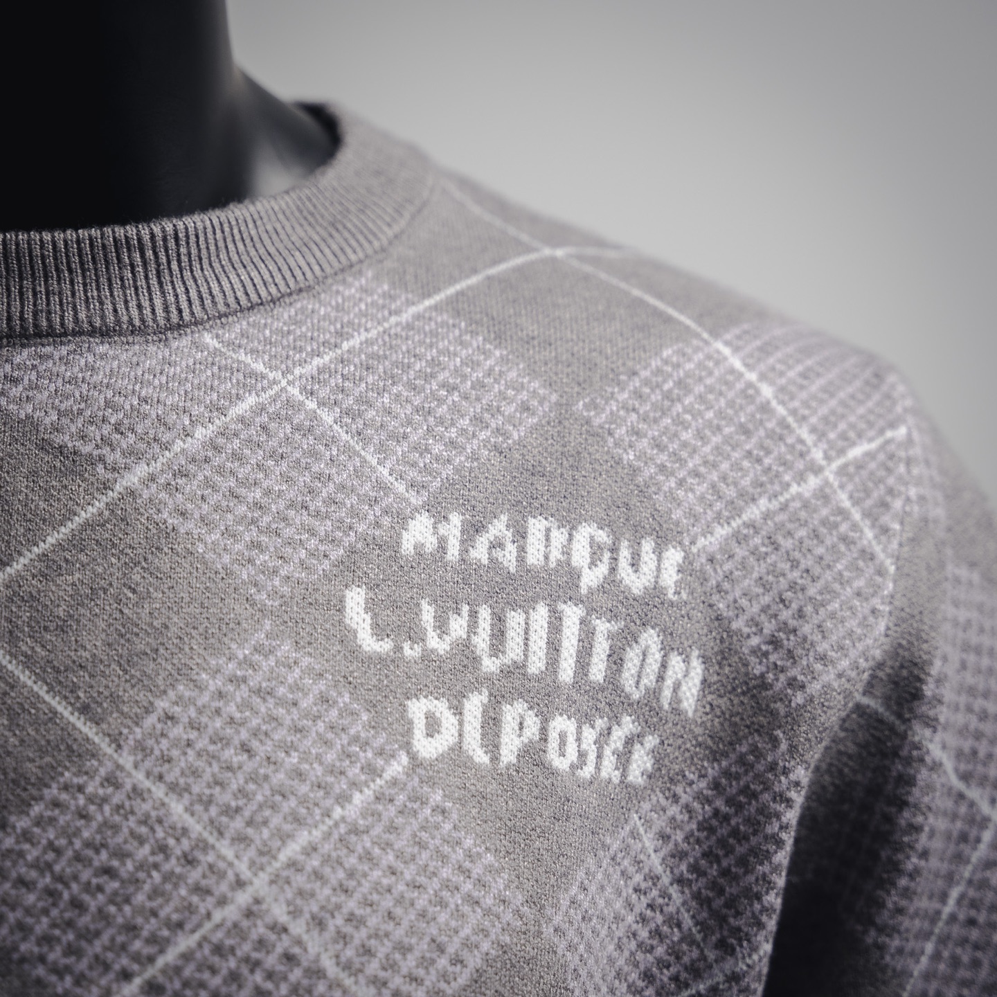 Louis vuitton路易威登24ss菱形格纹羊绒毛衣针织衫
