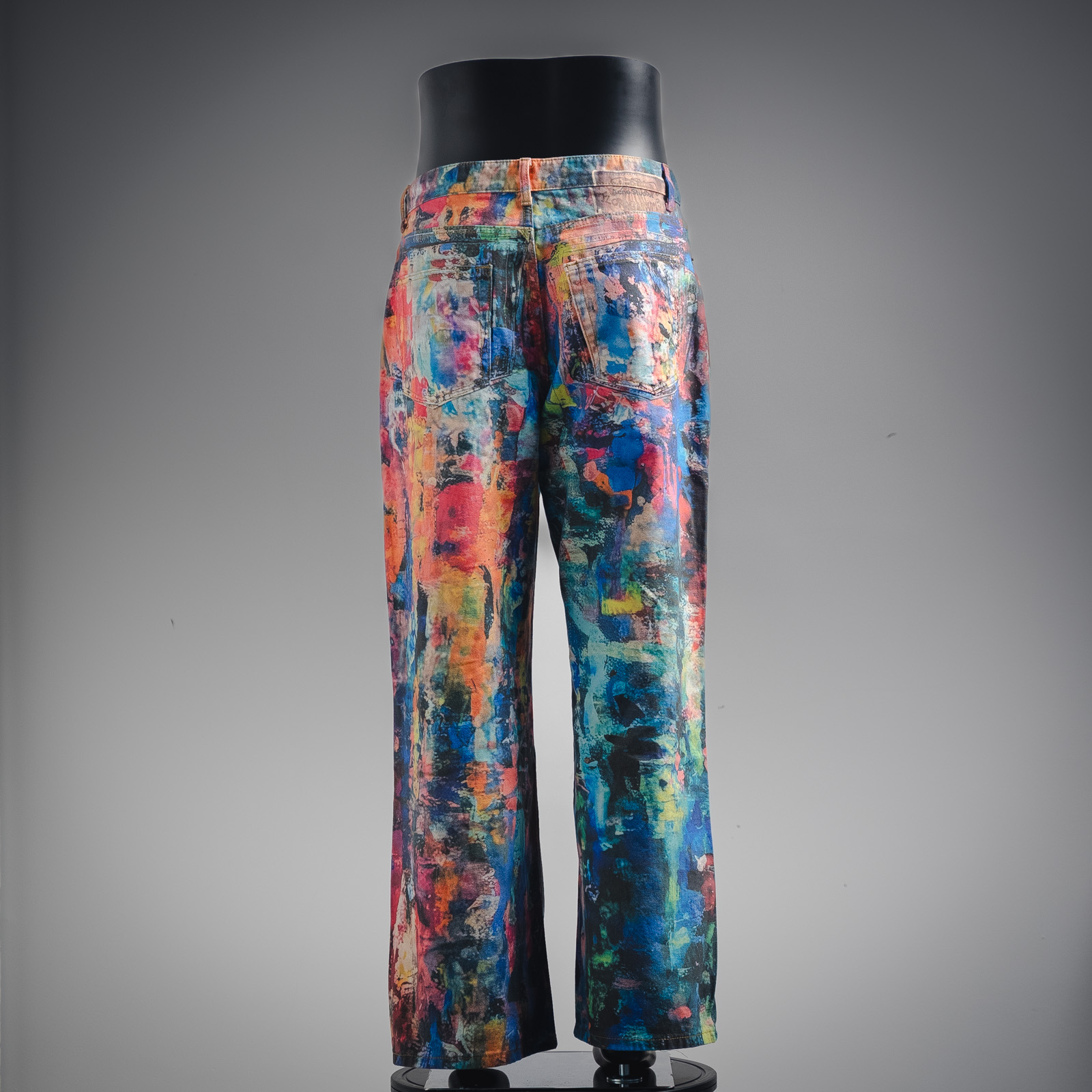 Acne studios 明星同款3D打印油画牛仔裤