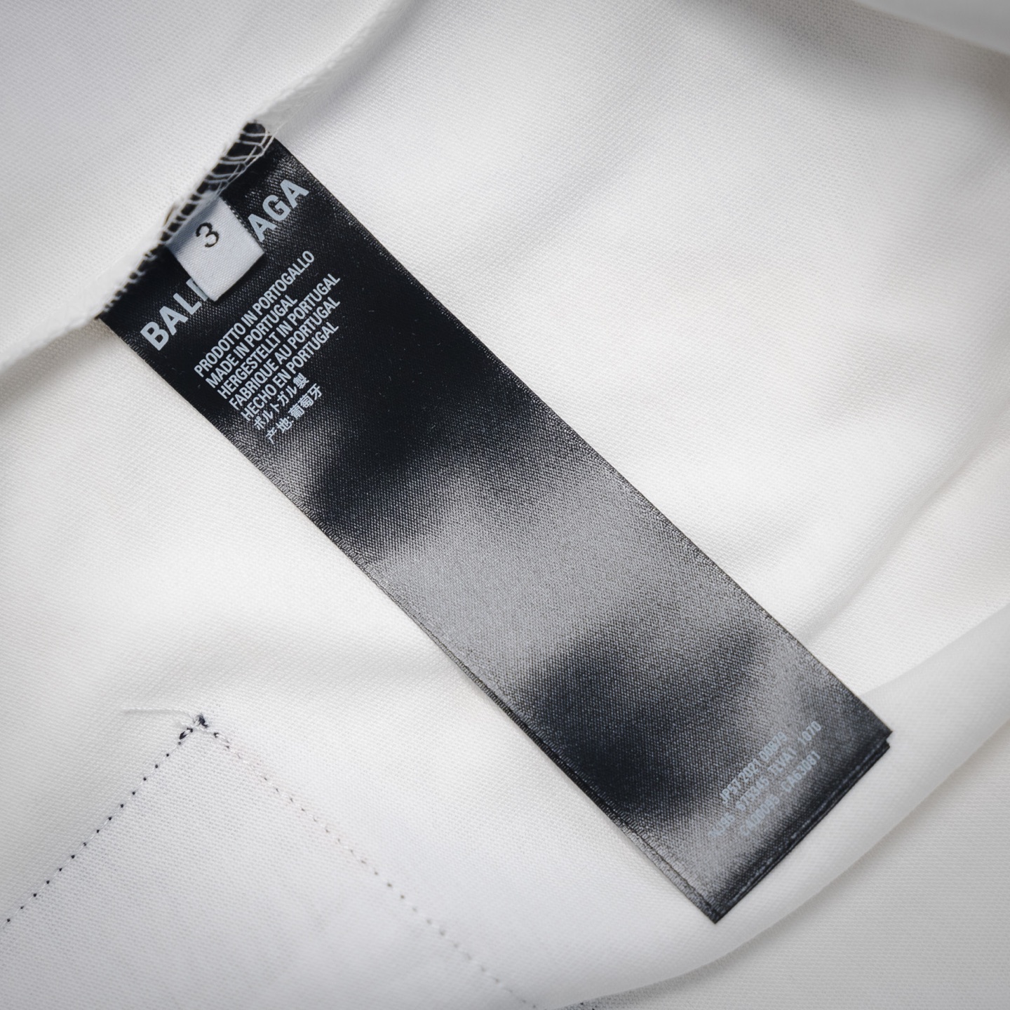 Balenciaga 25ss 01球服圆环系列刺绣款短袖T恤