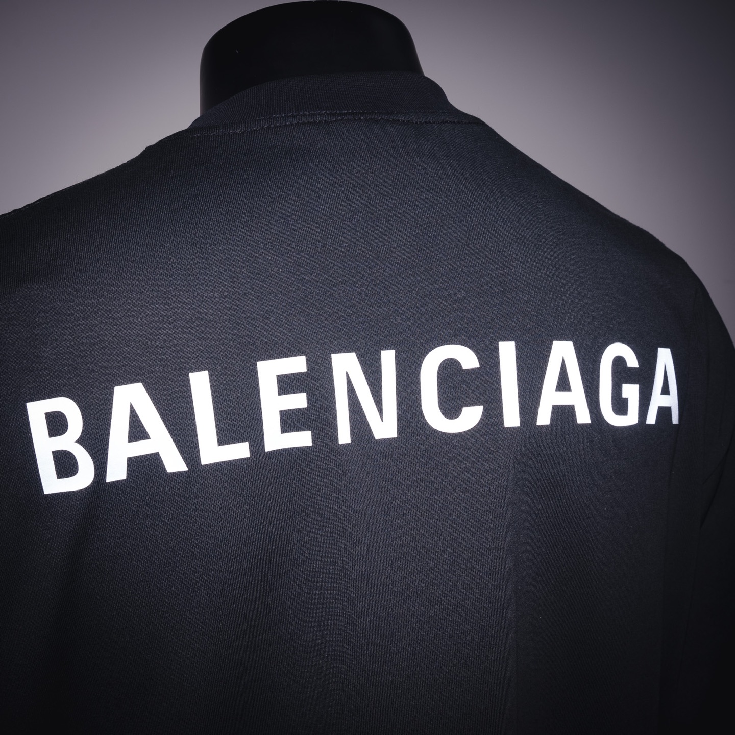 Balenciaga巴黎世家BLCG 24ss后背反光字母logo短袖T恤