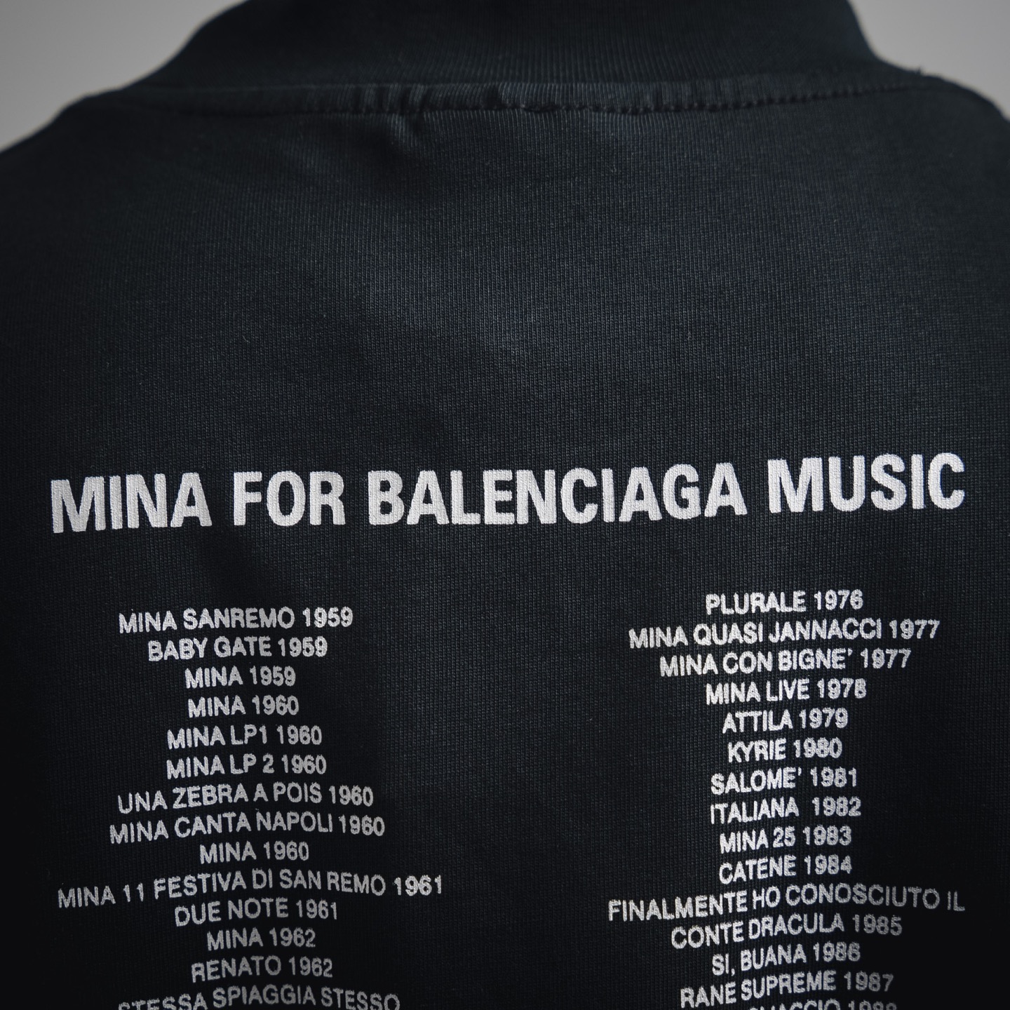 Balenciaga 25FW Music/MINA音乐系列联名款短袖T恤