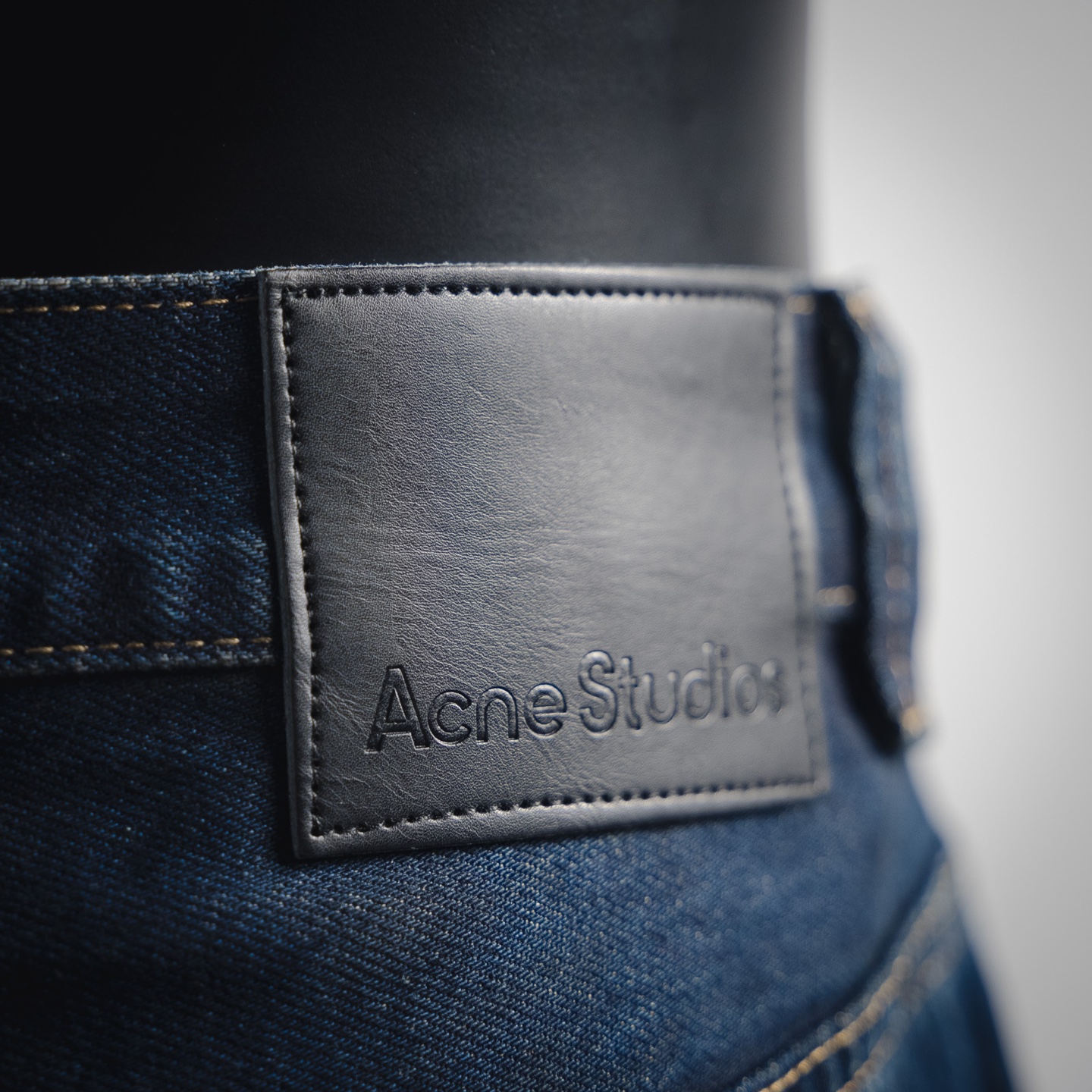 Acne Studios25新款皮口袋柳丁牛仔裤