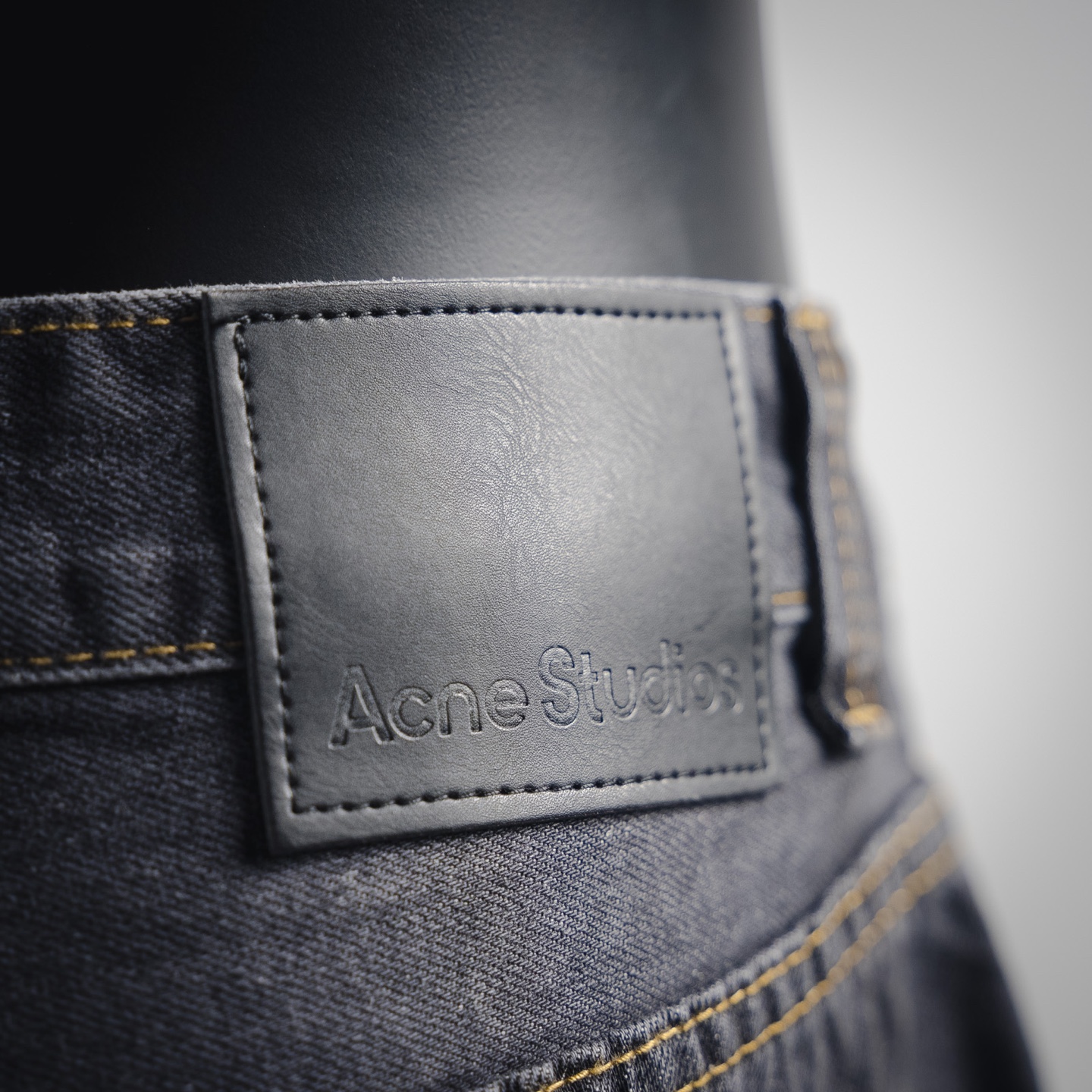 Acne Studios25新款水洗手绘泼墨牛仔裤