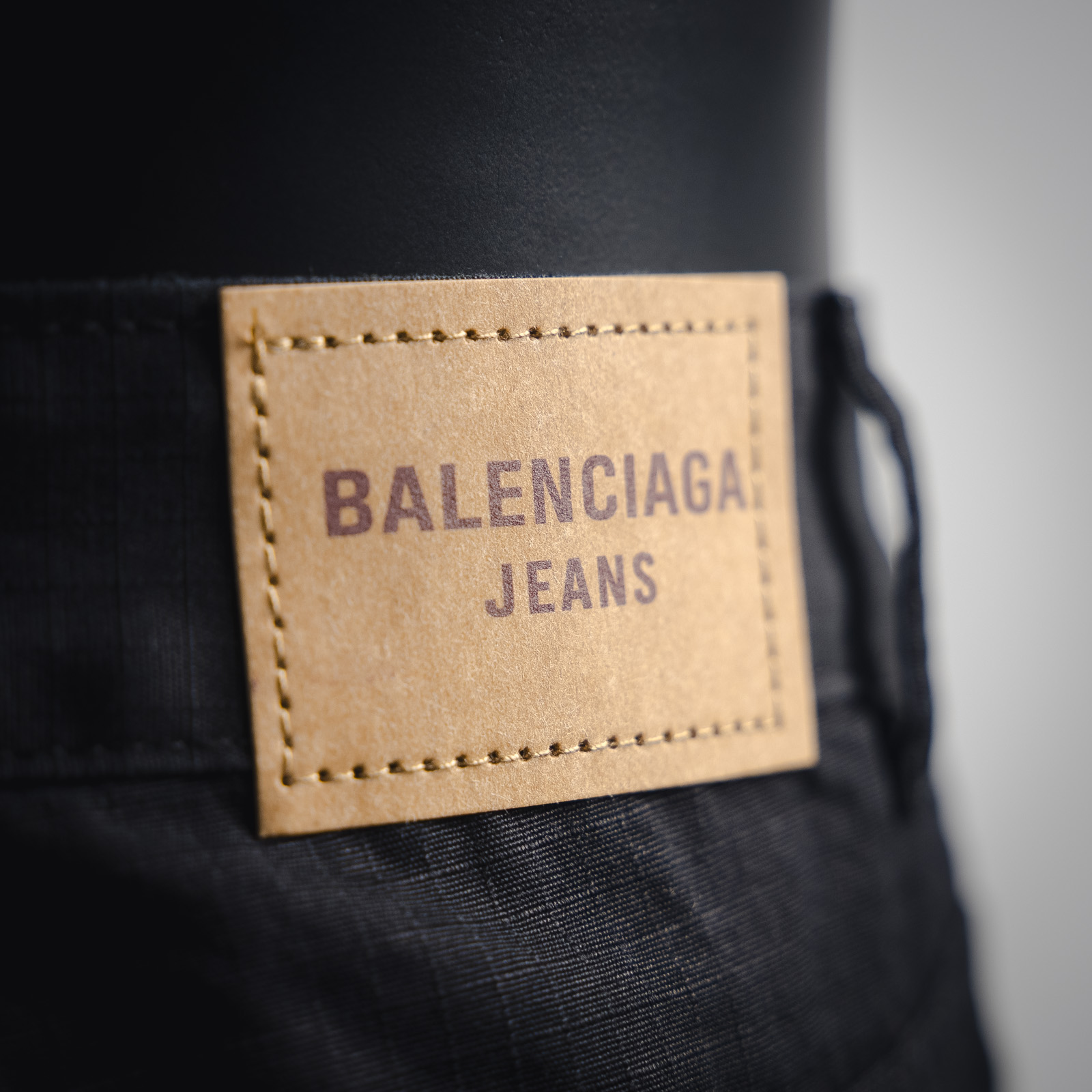 Balenciaga25ss水洗拼接牛仔长裤