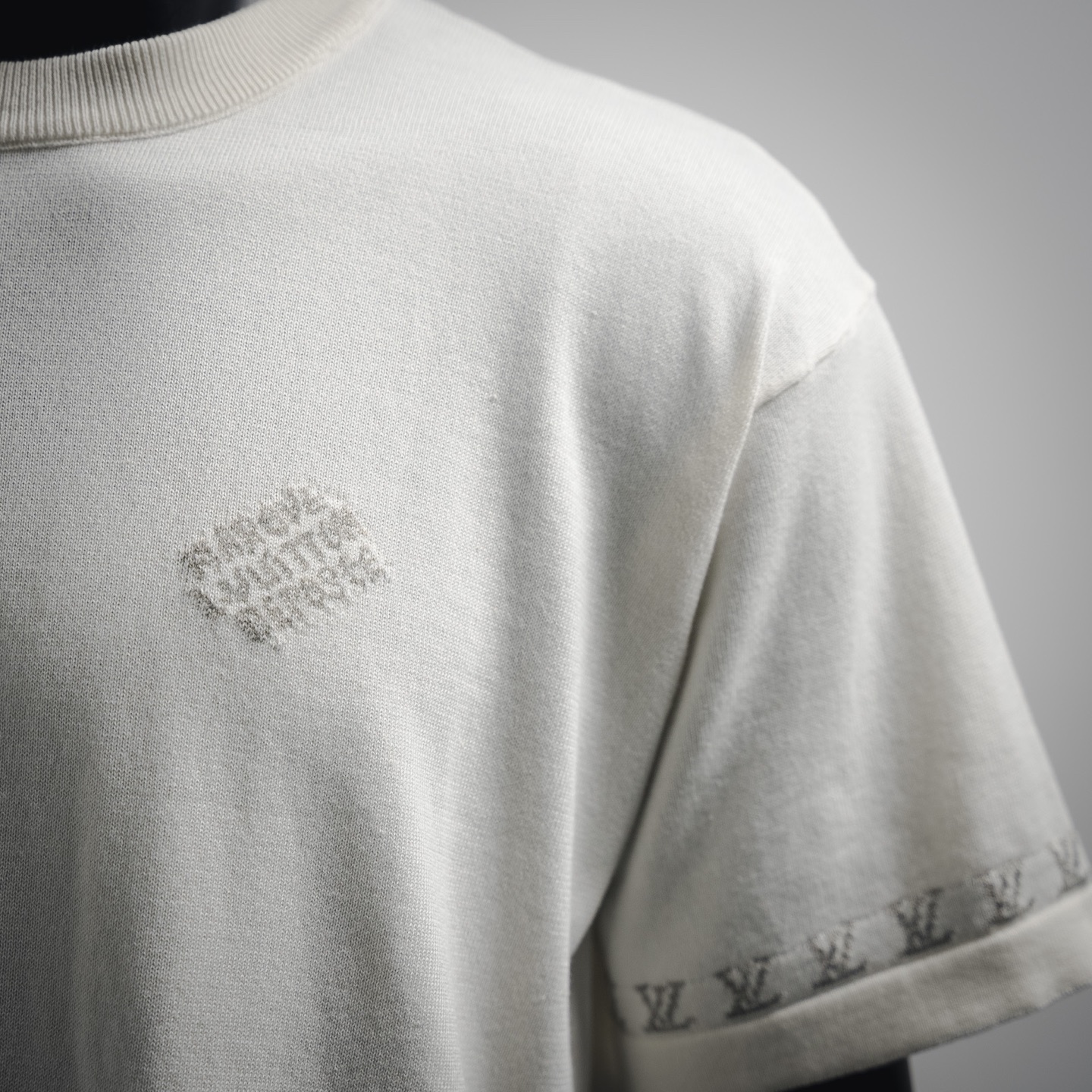 LOUIS VUITTON/路易威登LV 25ss 字母袖圆领毛织短袖