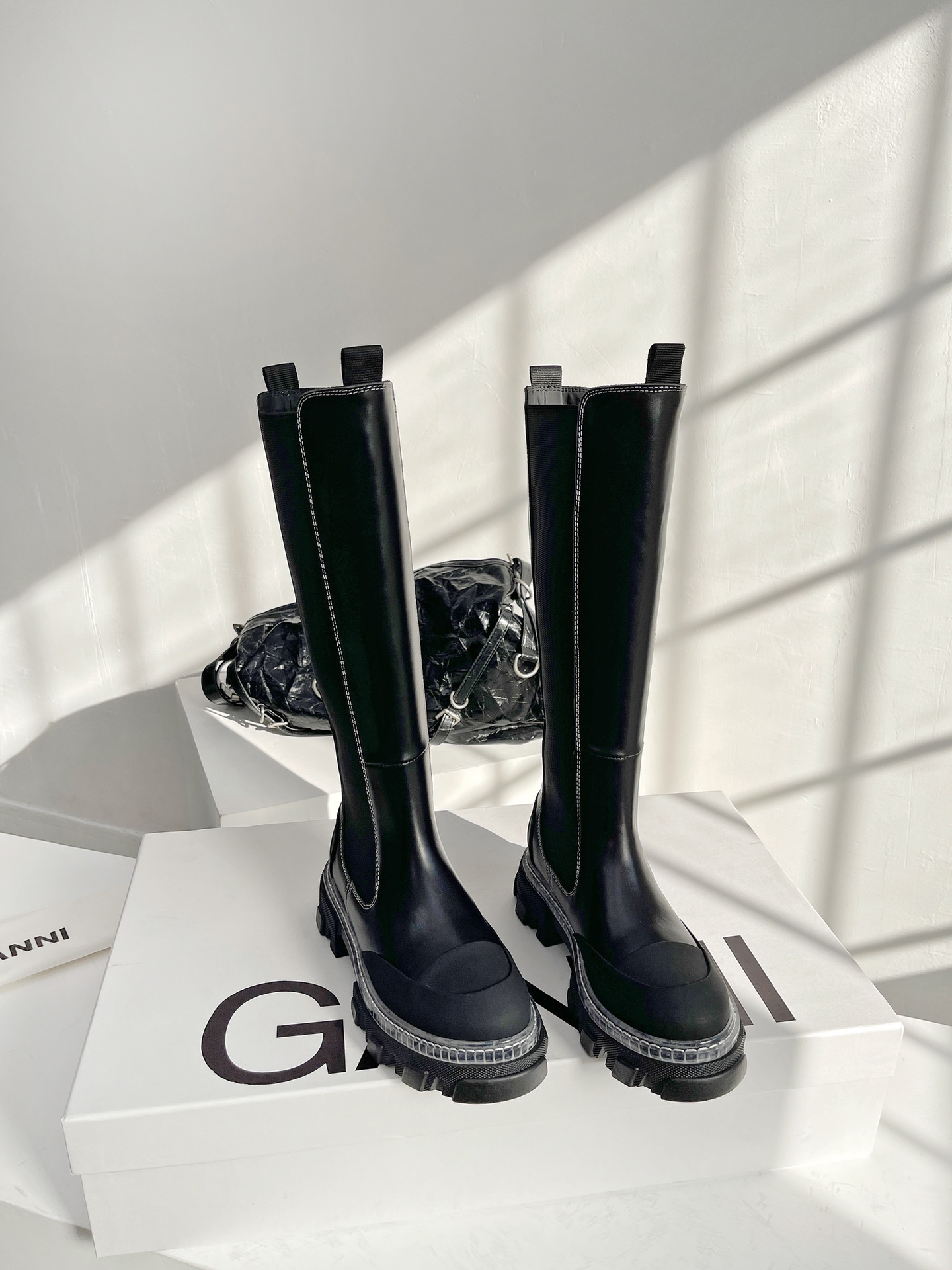 Ganni Long Boots Cowhide Fall/Winter Collection
