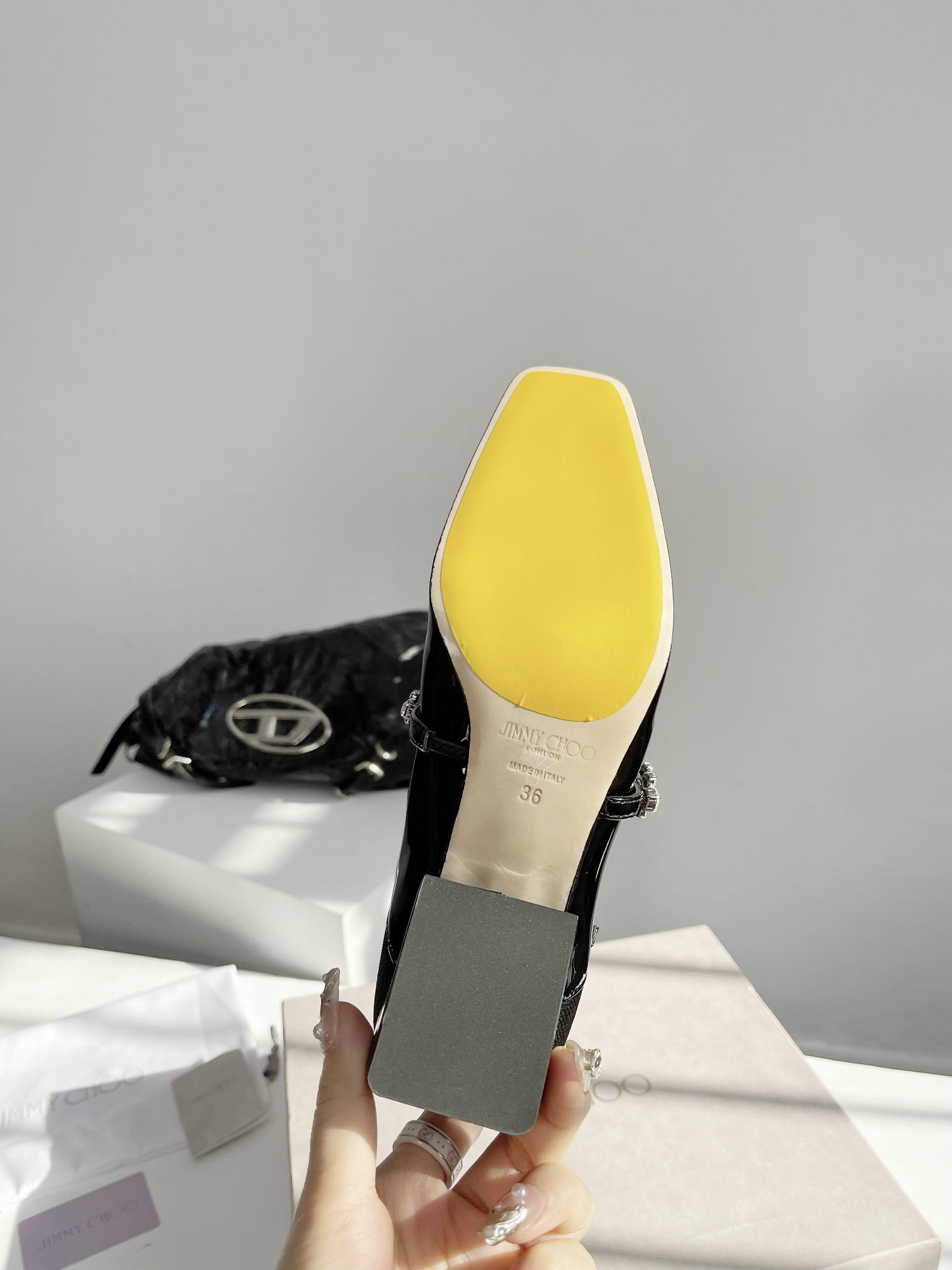 New Jimmy Choo Sock-Deep Boots by Zhou Zhi Jie in Black and White, Sizes 35-40 - 图片 9