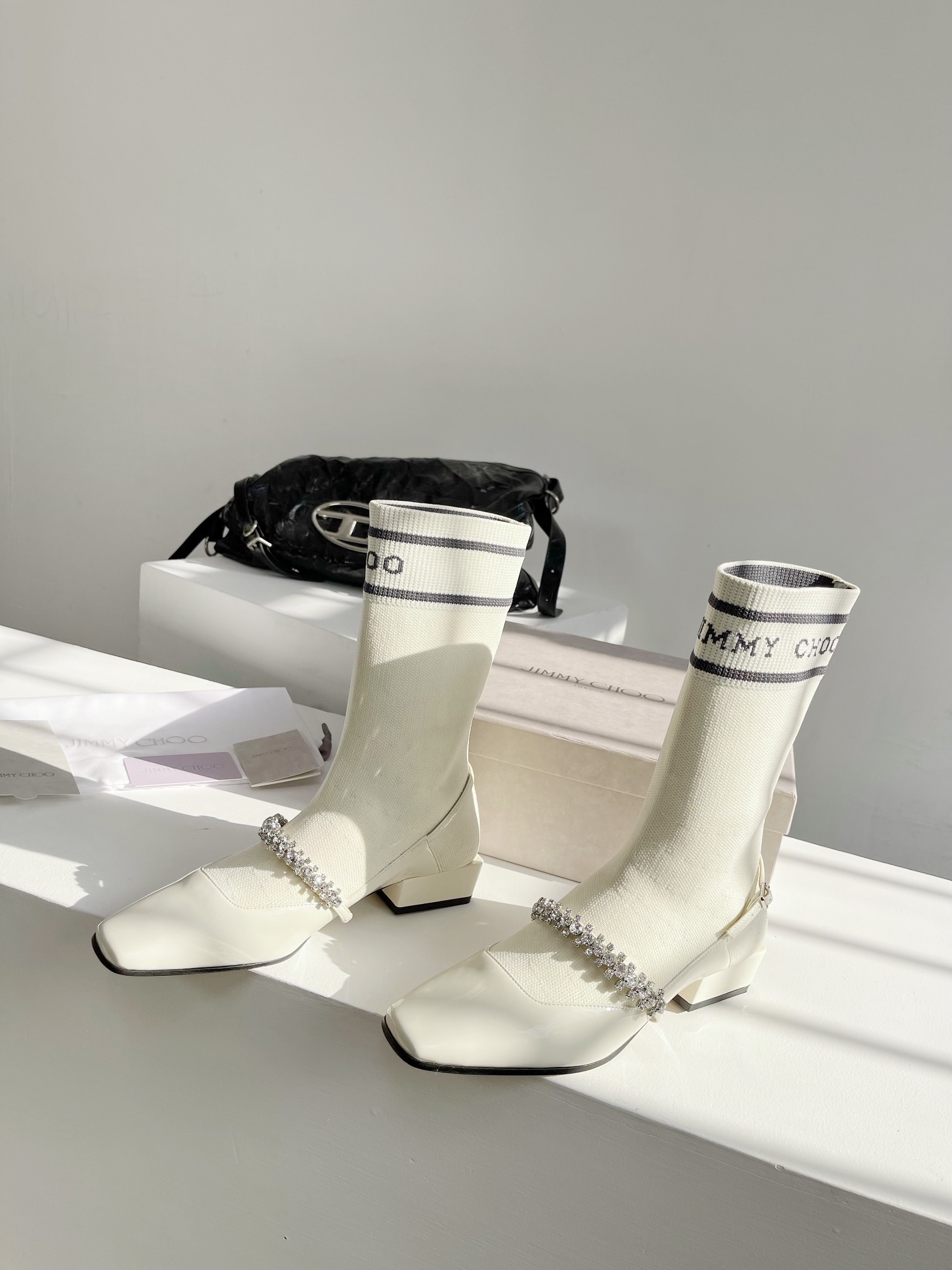 Trendy Sock-Deep Boots by Jimmy Choo: King’s Bombing God Collection, Sizes 35-40 - 图片 3
