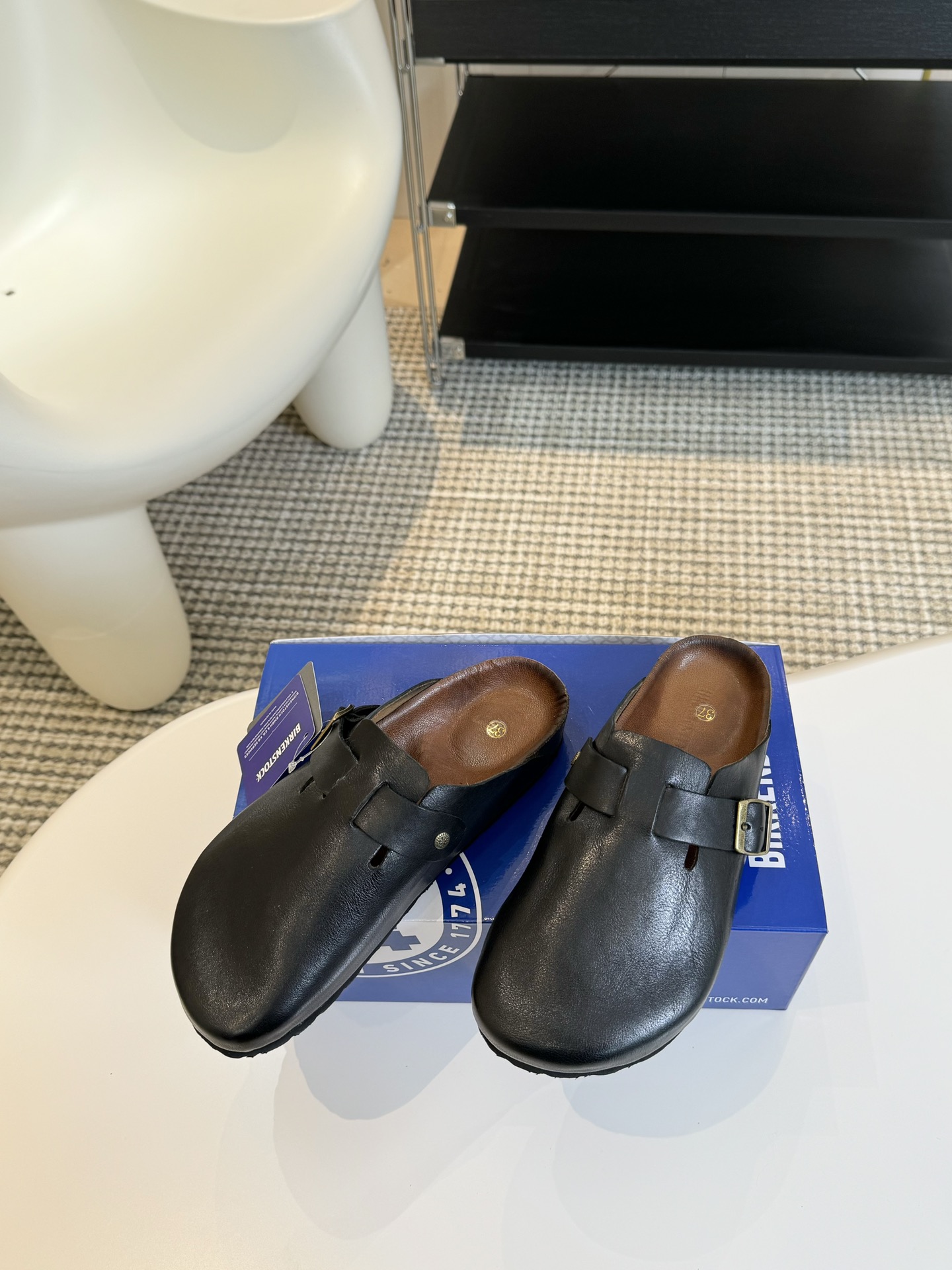 情侣款女码35-394041定制男码39-4445定制德国Birkenstock勃肯Boston百搭真皮