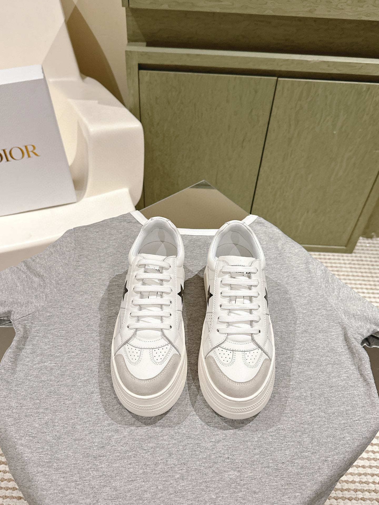 Where can I buy
 Dior Sneakers Casual Shoes Platform Shoes Splicing Cowhide Casual