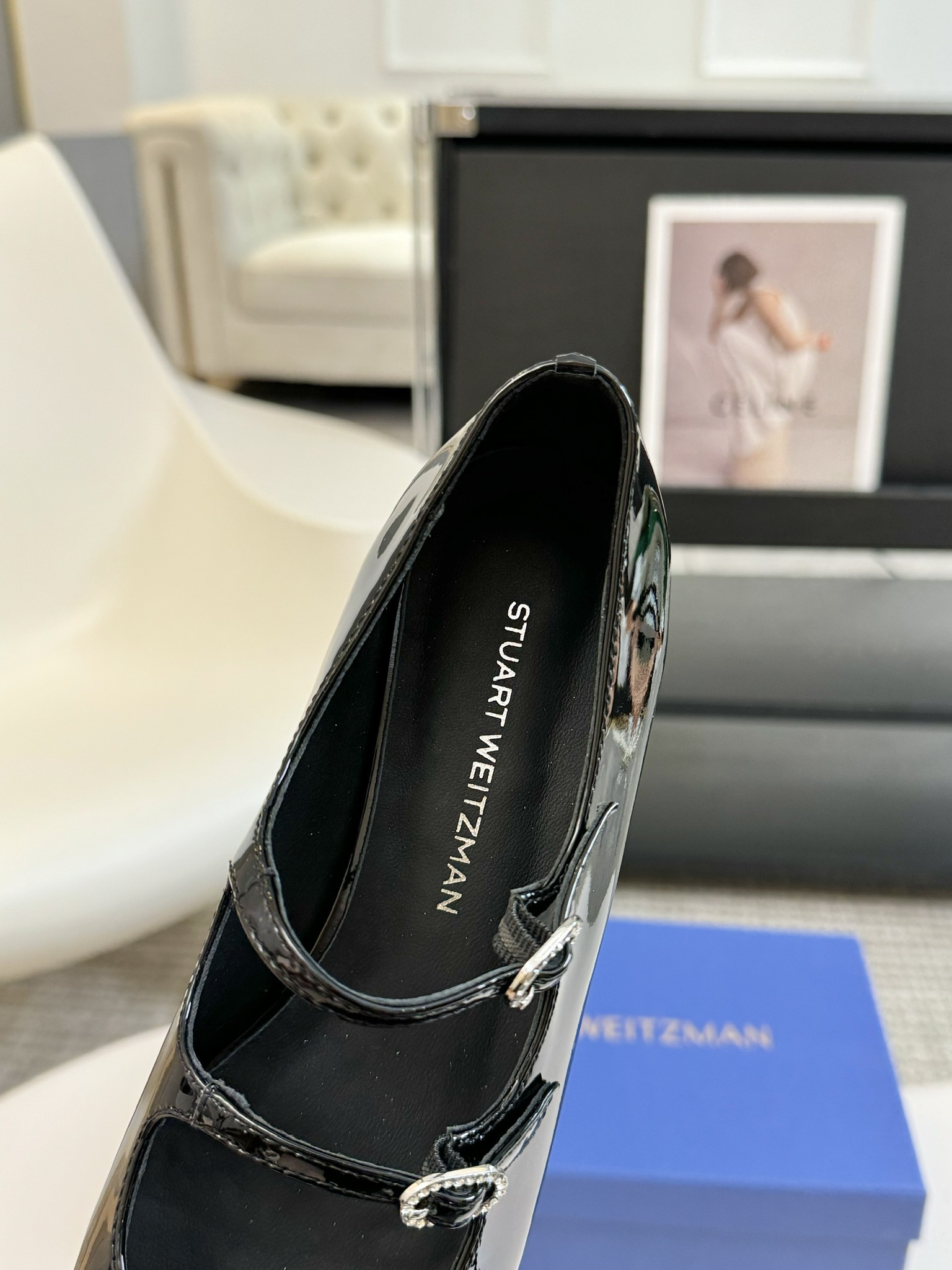 stuartweitzman/SW经典早秋双带粗跟玛丽珍鞋法式浪漫与时髦简直美上天了一如既往贴合脚型的高