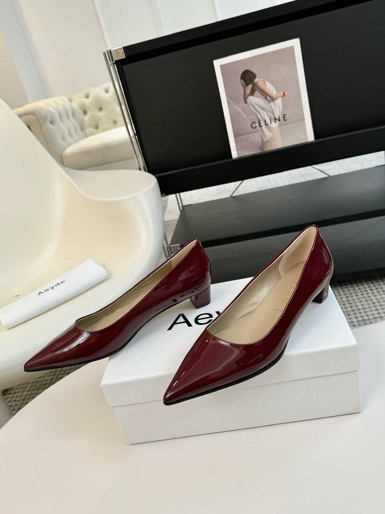 Aeyde简约时尚单鞋超级舒服！非常舒服！重要的事情要重复淡淡的米杏色显白又百搭羊皮材质柔软舒适度很高温