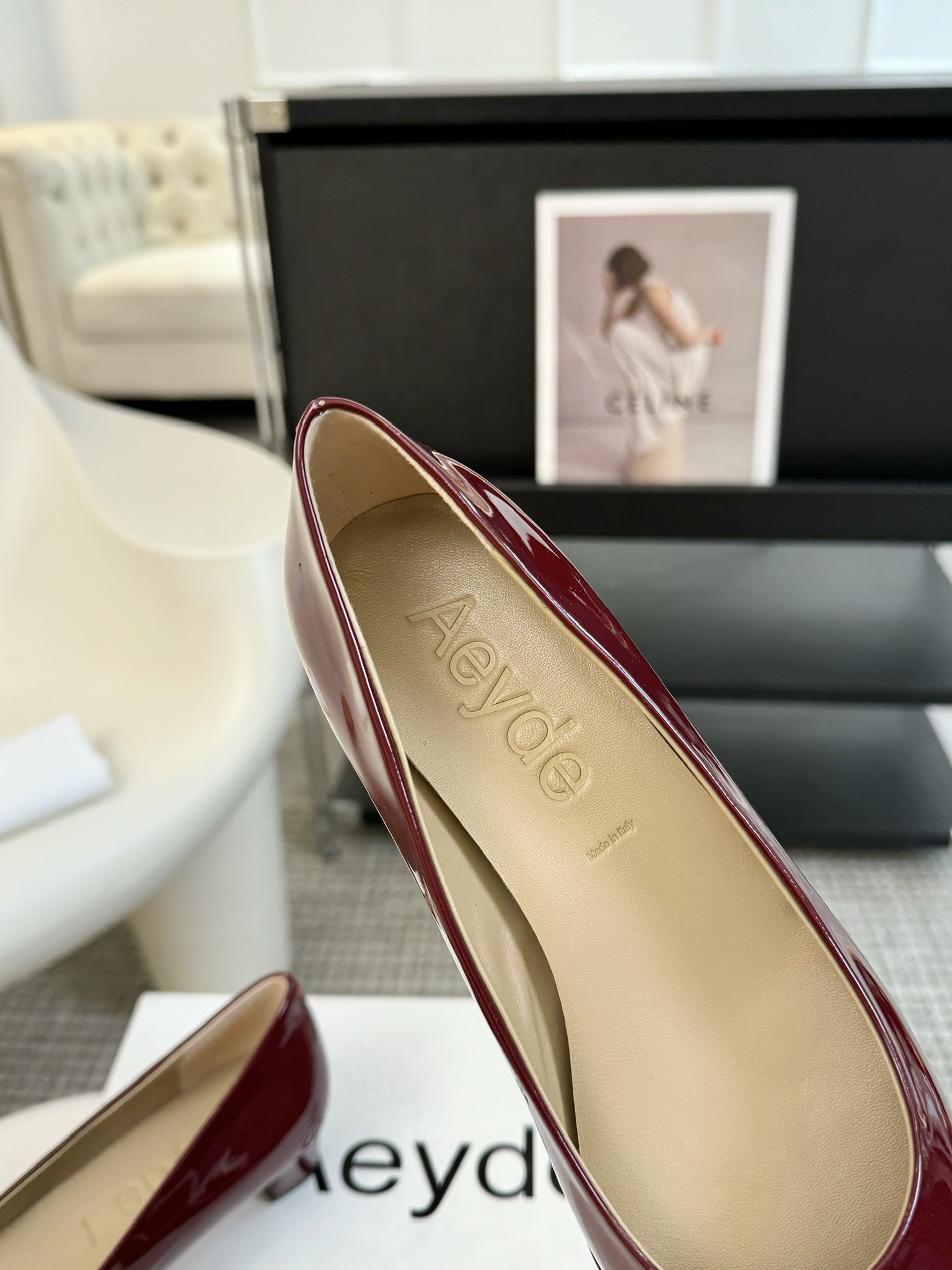 Aeyde简约时尚单鞋超级舒服！非常舒服！重要的事情要重复淡淡的米杏色显白又百搭羊皮材质柔软舒适度很高温