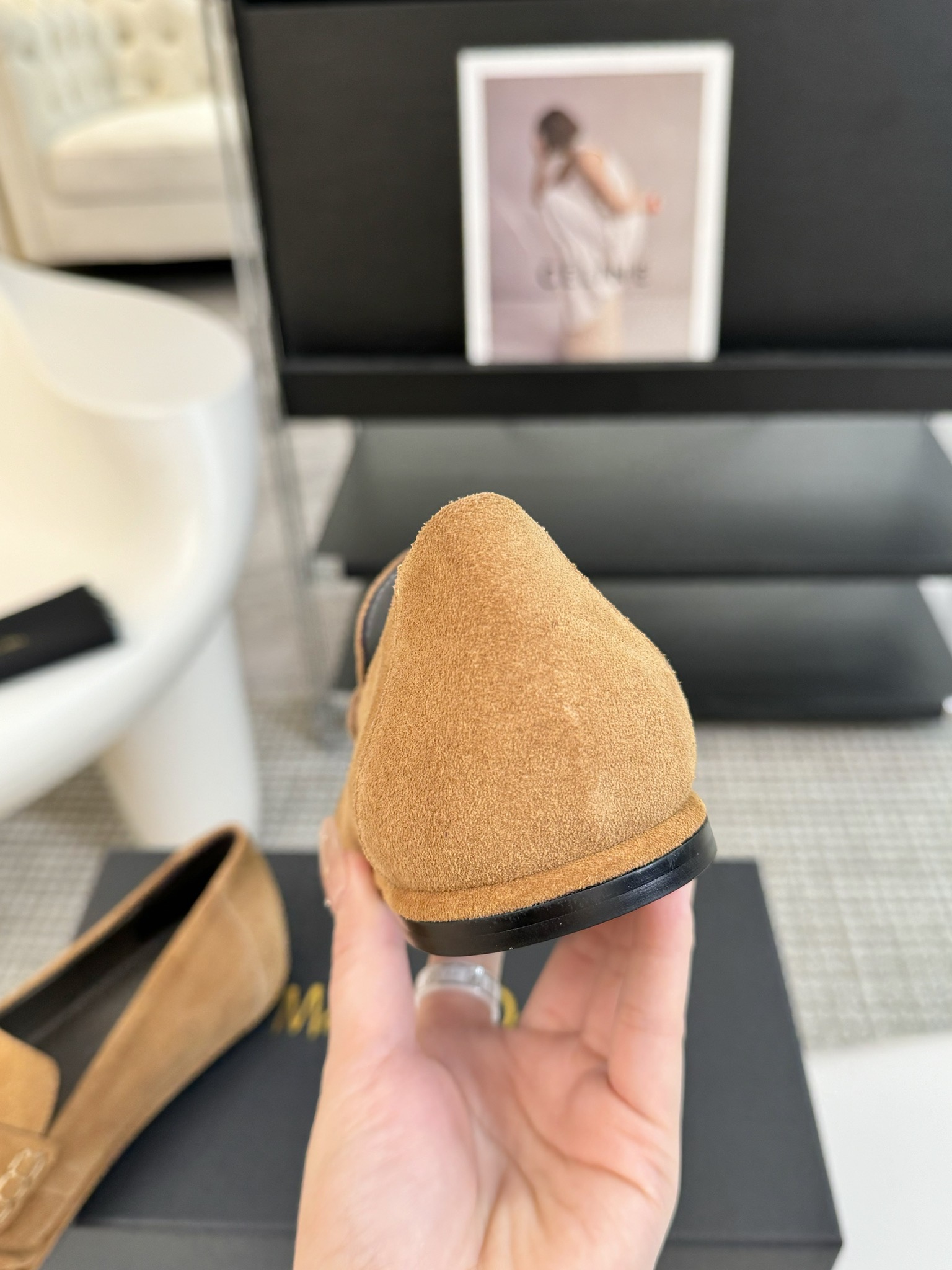 MAssimoDutti新品秋冬新款爆款平底乐福鞋可以暴走的平底鞋复古的巧克力配色充满法式风情极简设计理