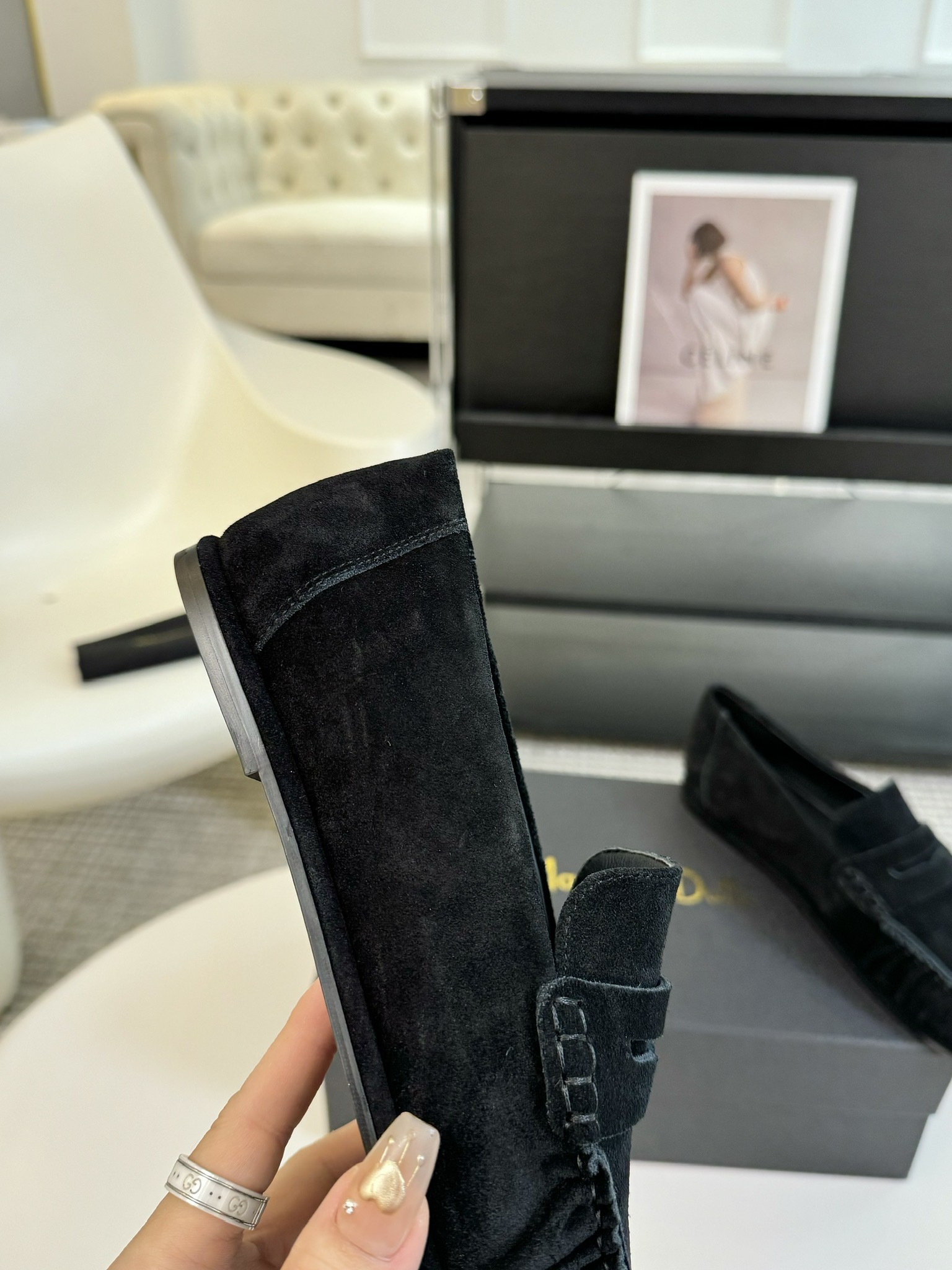 MAssimoDutti新品秋冬新款爆款平底乐福鞋可以暴走的平底鞋复古的巧克力配色充满法式风情极简设计理