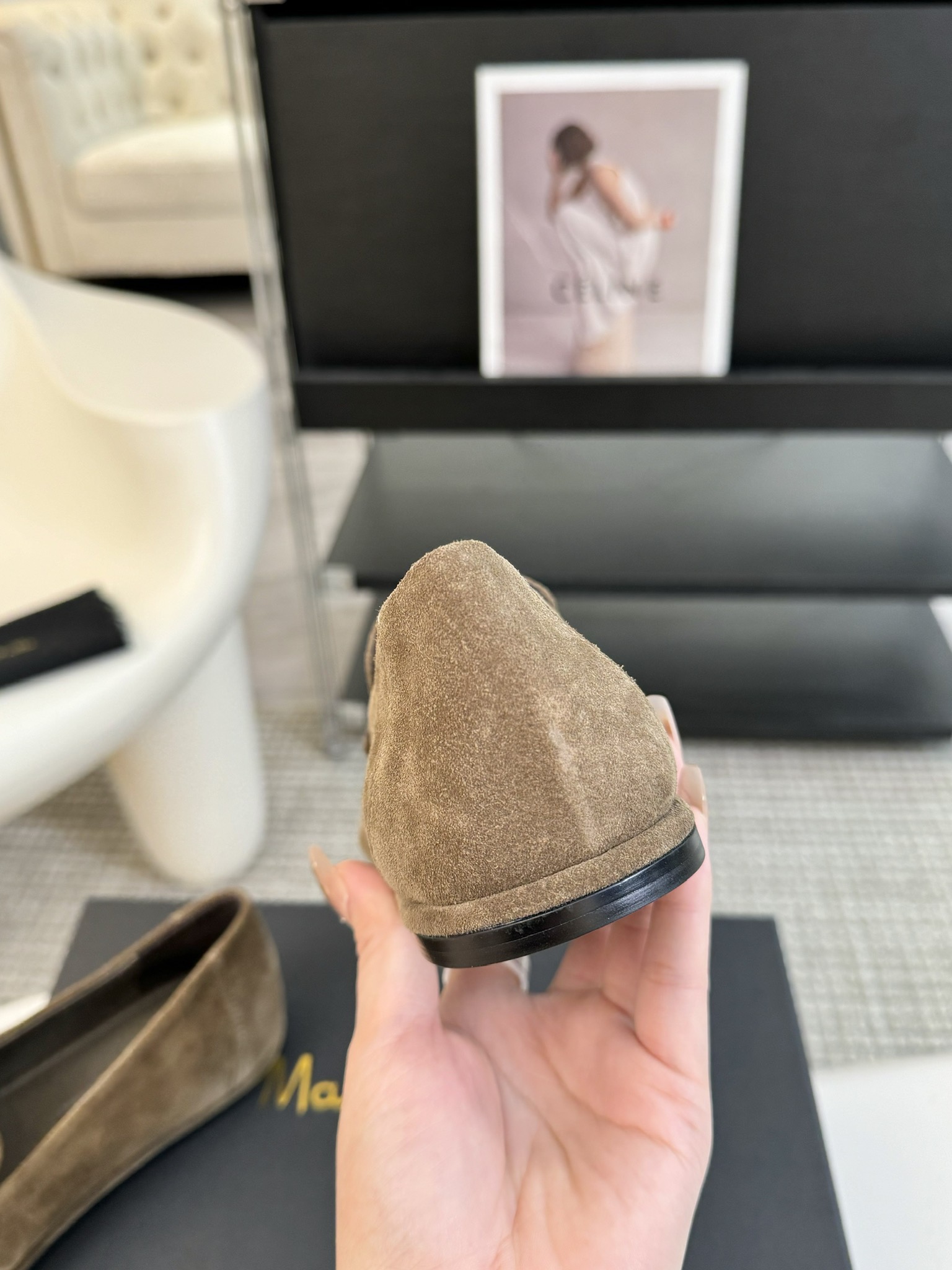 MAssimoDutti新品秋冬新款爆款平底乐福鞋可以暴走的平底鞋复古的巧克力配色充满法式风情极简设计理