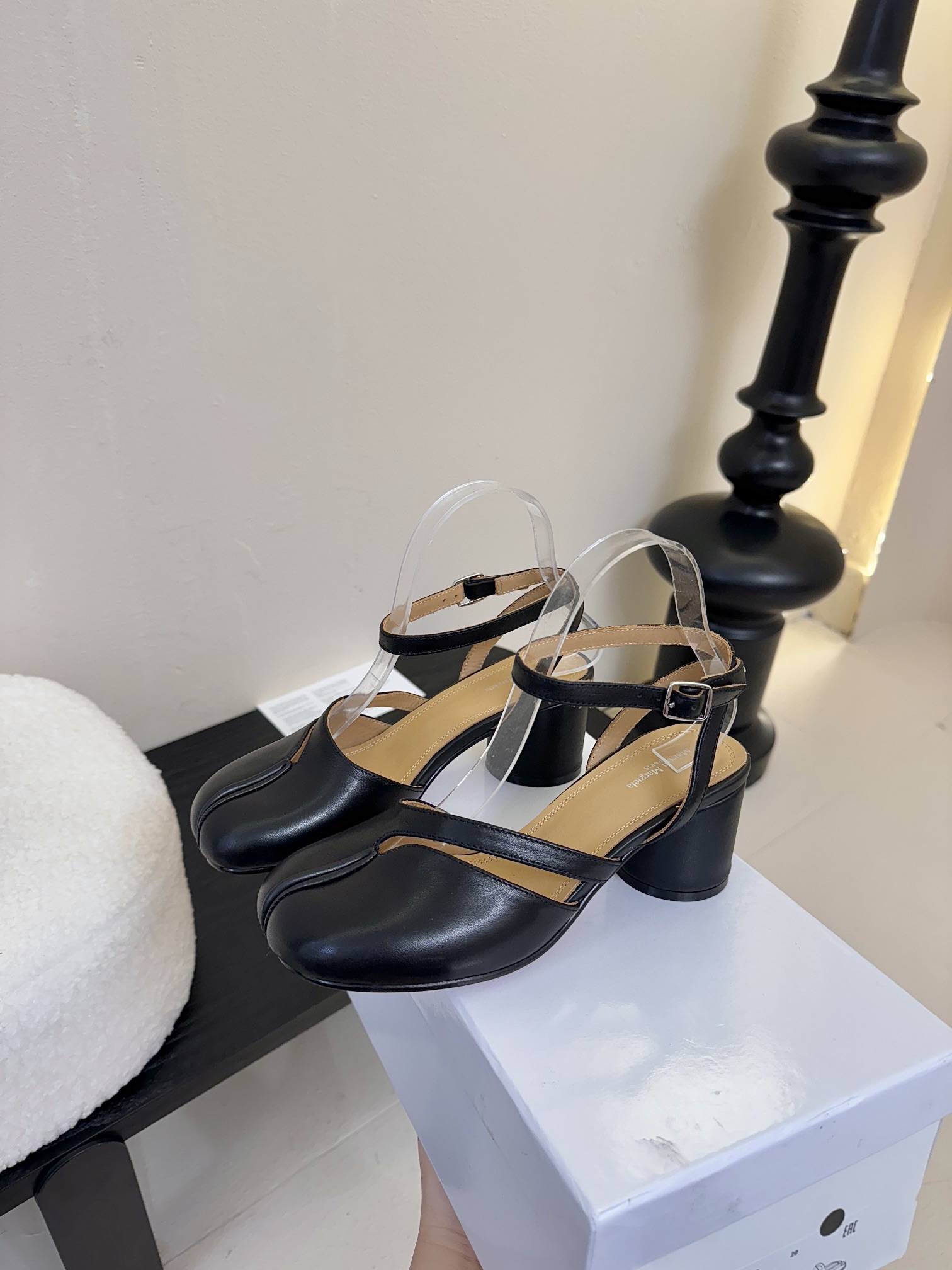 Maison Margiela MM6 Tabi Mary Jane Leather Heeled Sandals 6 i1742291714 7380 2