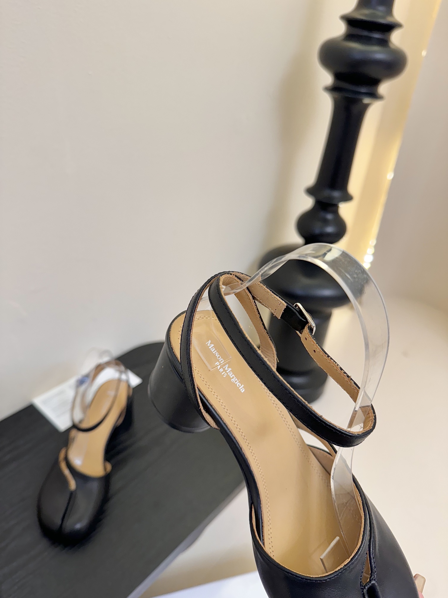 Maison Margiela MM6 Tabi Mary Jane Leather Heeled Sandals 9 i1742291714 79 7