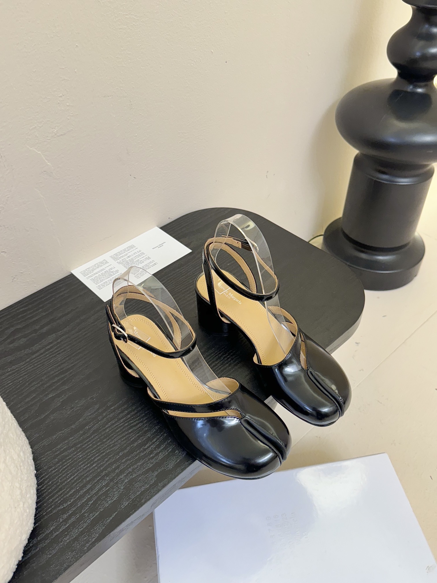 Maison Margiela MM6 Tabi Leather Mary Jane Ballet Block Heel Shoes 3 i1742291846 1191 0