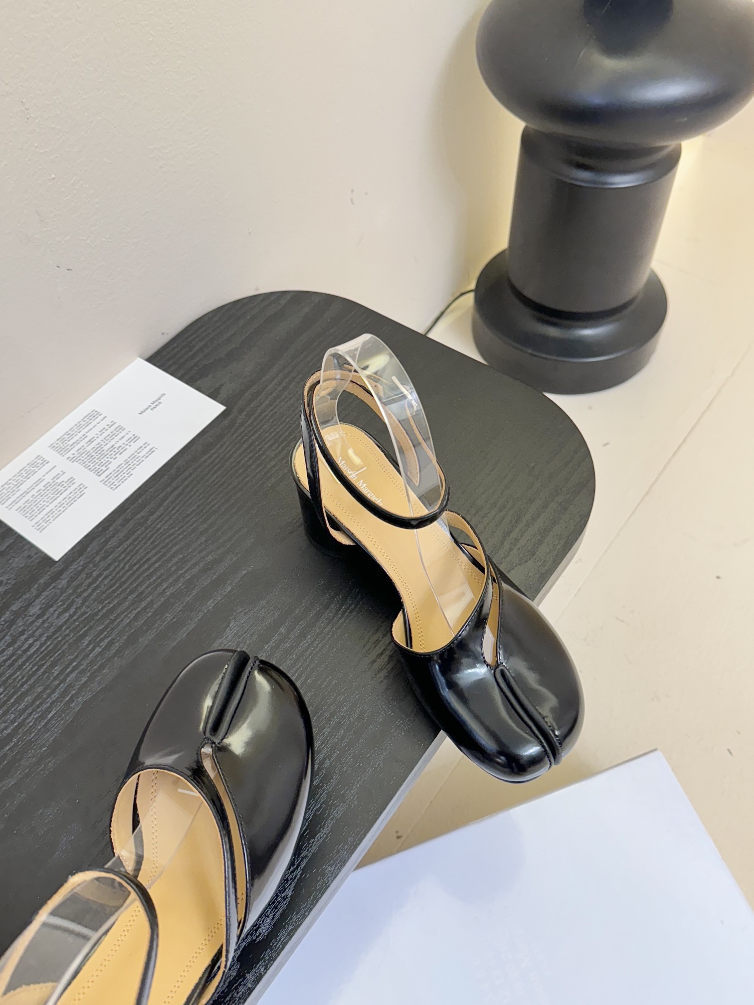 Maison Margiela MM6 Tabi Leather Mary Jane Ballet Block Heel Shoes 5 i1742291846 7830 6