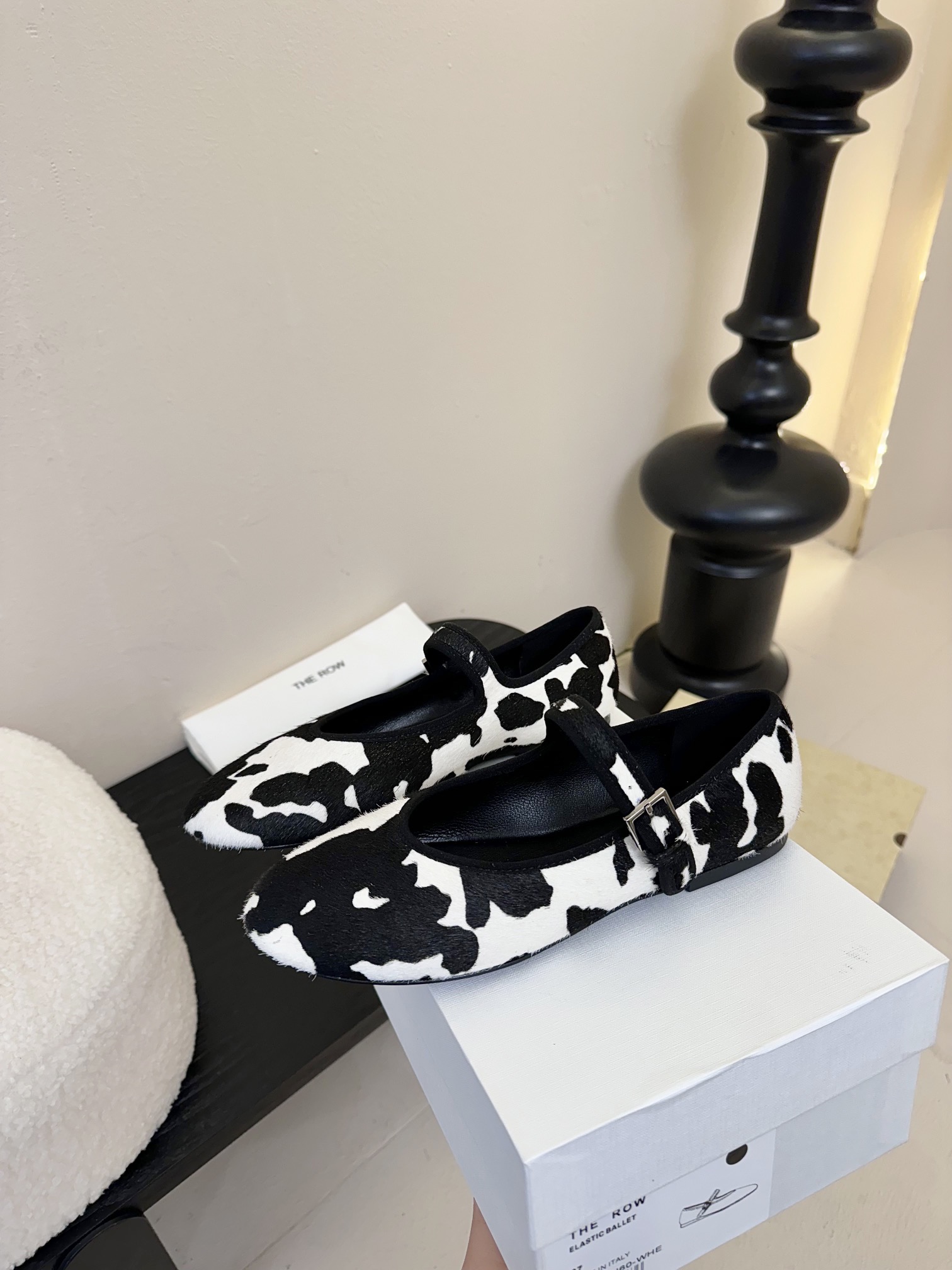 The Row Cow Print Mary Jane Ballet Flats Comfortable Soft Shoes 3 i1742467101 8203 2
