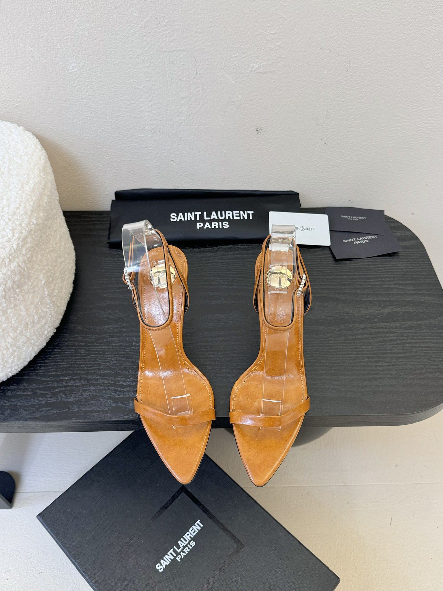 
Saint Laurent / 圣罗兰Lee金属钻链条尖头高跟鞋YSL姐姐的美丽尤物高跟鞋 又是人间圣