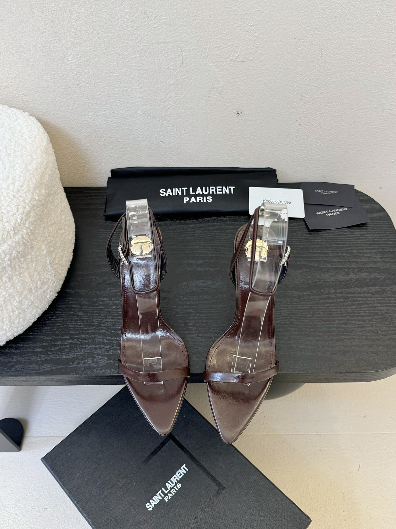 
Saint Laurent / 圣罗兰Lee金属钻链条尖头高跟鞋YSL姐姐的美丽尤物高跟鞋 又是人间圣