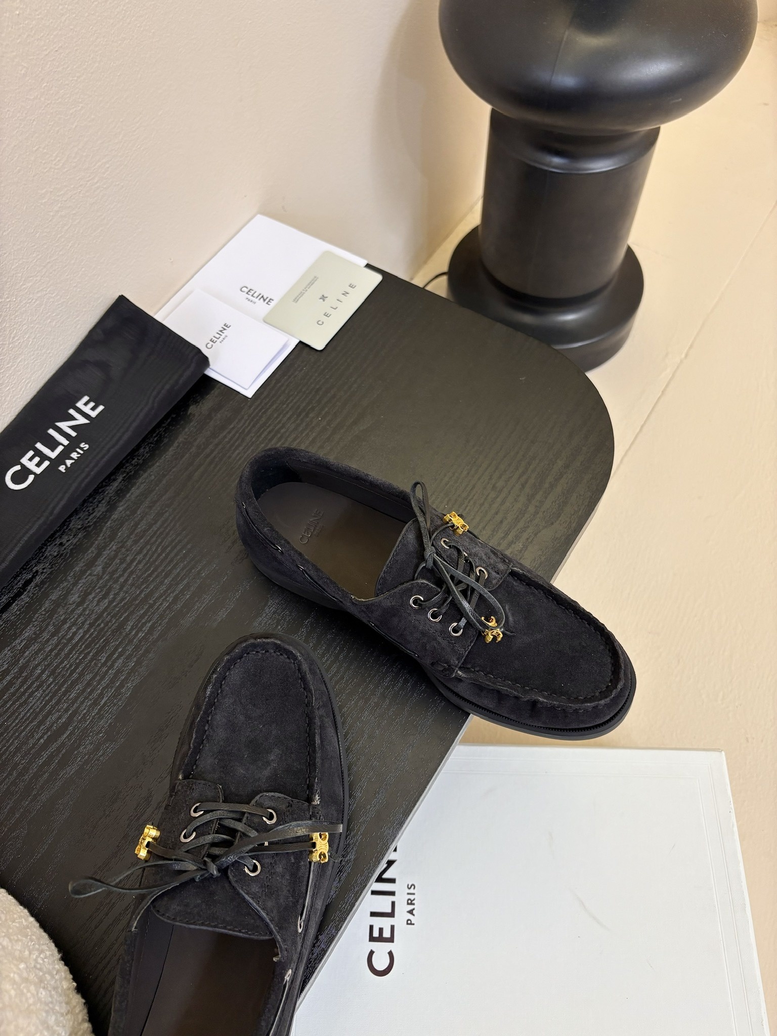 CELINE思琳最新款凯旋门扣 乐福鞋