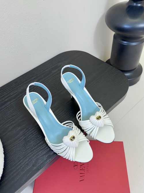 Valentino Garavani VLOGO Slingback Sandals in White Leather, Luxury Designer Shoes 1 Valentino Garavani VLOGO Slingback Sandals in White Leather, Luxury Designer Shoes