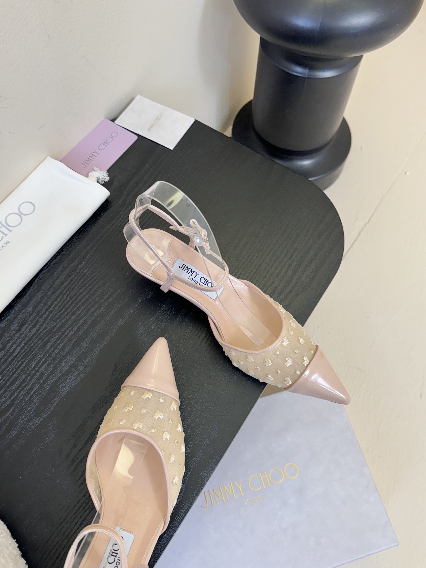 Jimmy Choo｜周仰杰新品网纱方头小猫跟拖鞋！Jc经典水晶烫钻网纱高跟鞋🔥超级仙的一款啊！美得让人