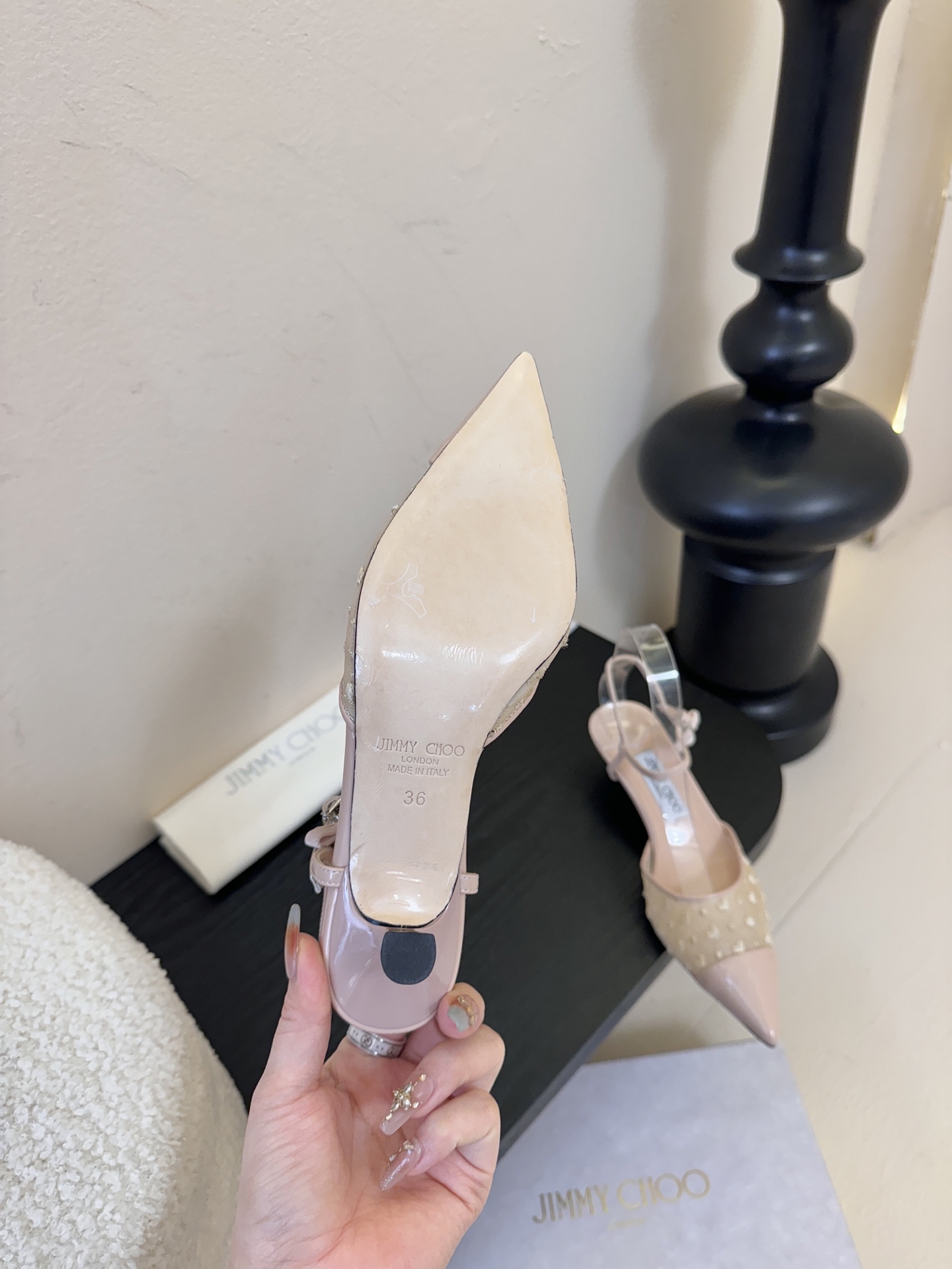 Jimmy Choo｜周仰杰新品网纱方头小猫跟拖鞋！Jc经典水晶烫钻网纱高跟鞋🔥超级仙的一款啊！美得让人